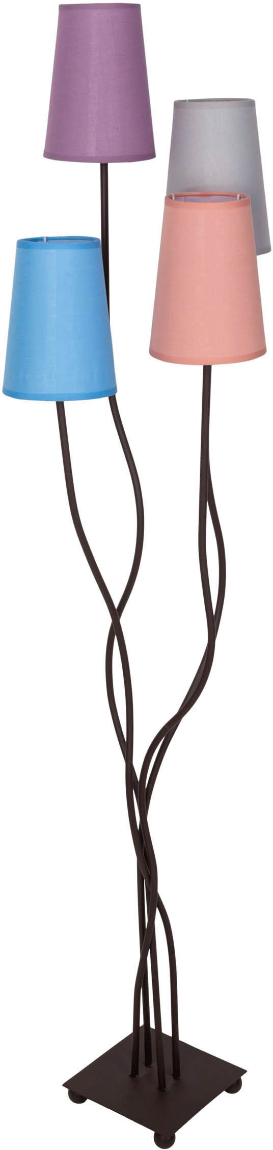Näve Stehleuchte Boho 4 Flammig Bunt 138 cm x 43 cm x 34 cm günstig online kaufen
