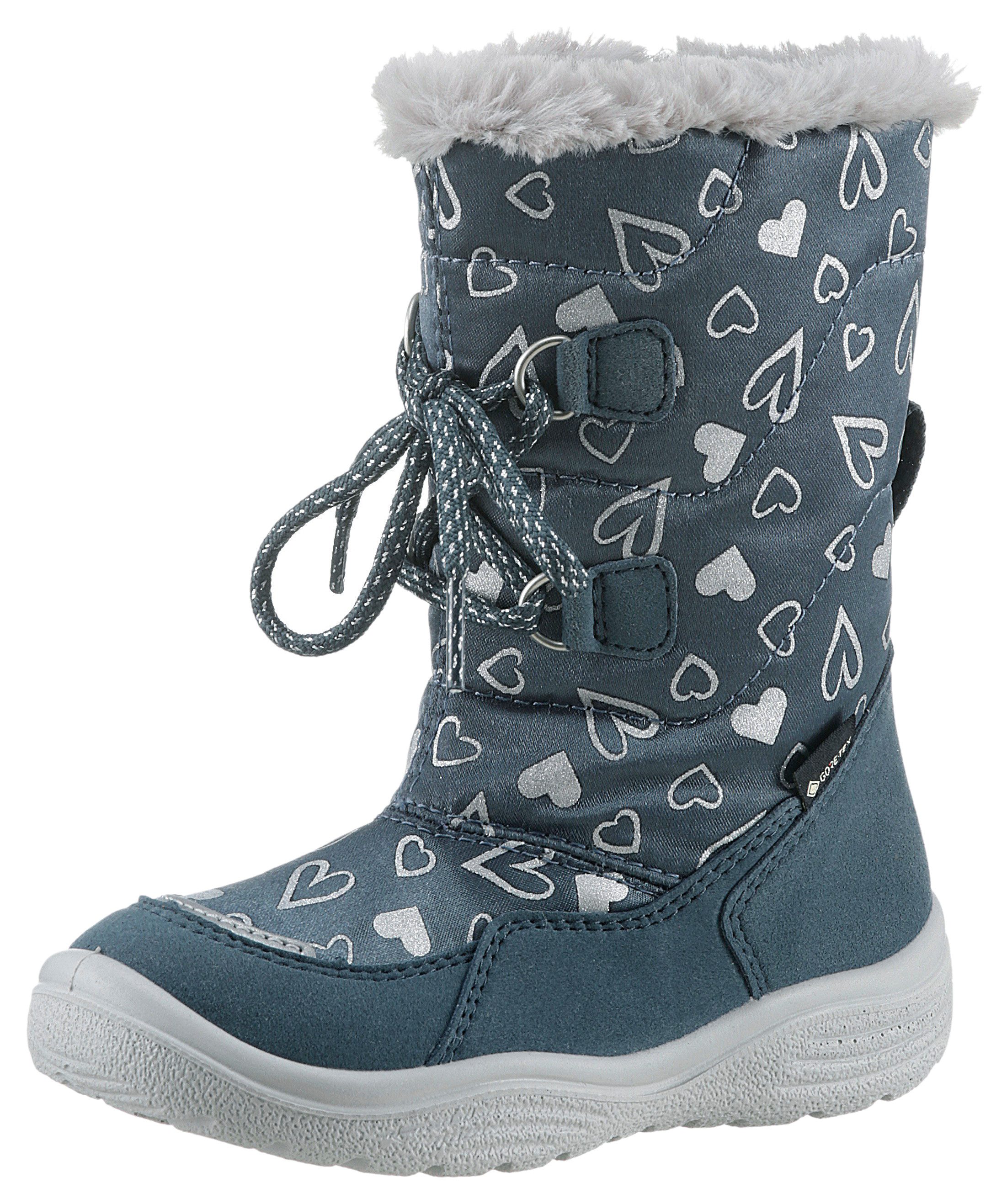 Superfit CRYSTAL WMS: mittel Winterstiefel Snowboots, Schnürstiefel, Winterschuh mit Glitzer