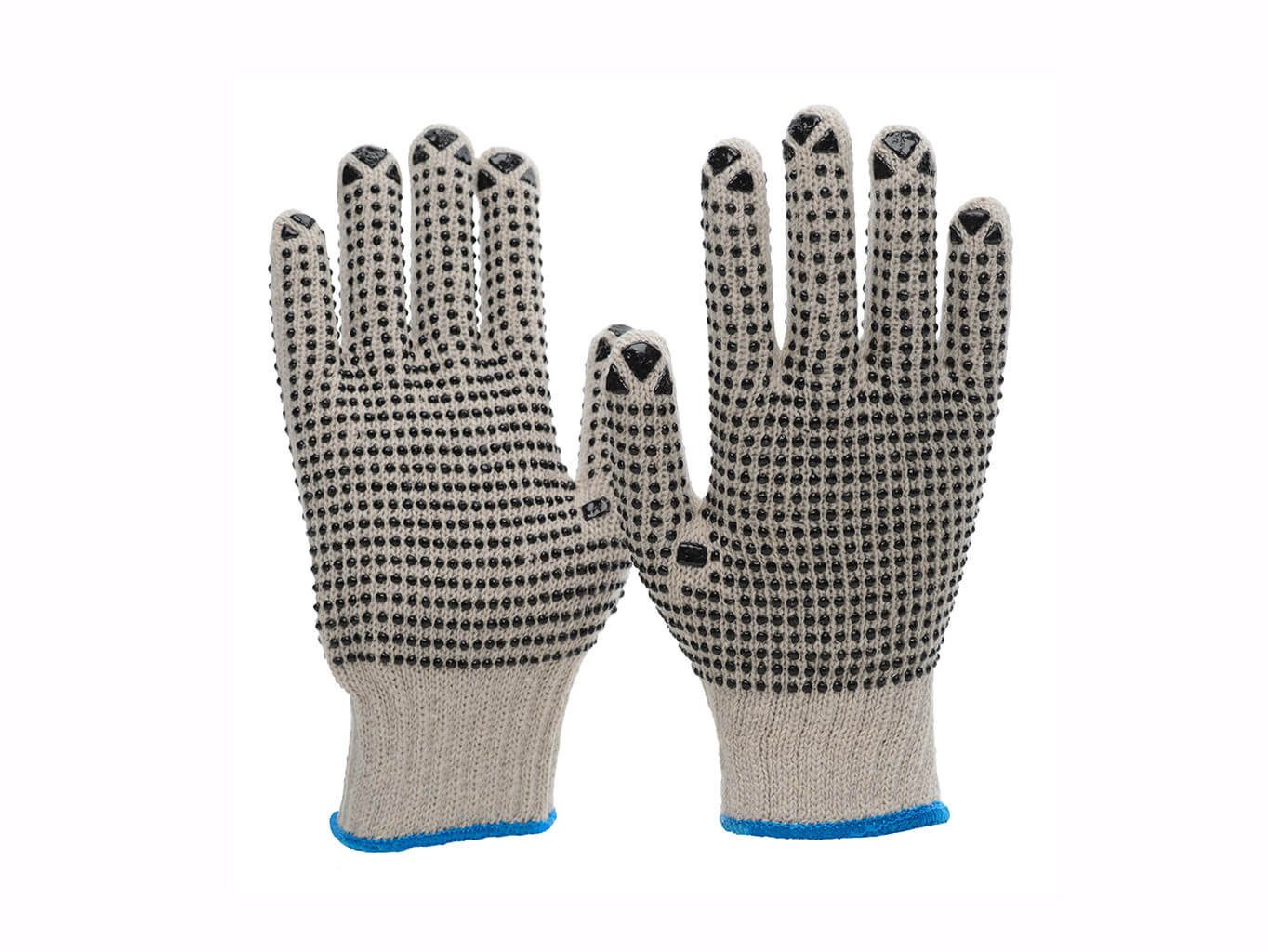Nitras Baumwollhandschuhe PVC-Noppen Herrengröße