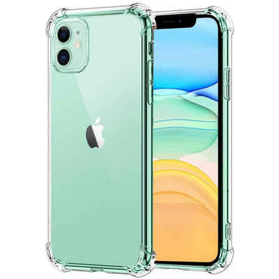 CoolGadget Handyhülle Anti Shock Rugged Case für Apple iPhone 11 6,1 Zoll, Slim Cover Kantenschutz Schutzhülle für iPhone 11 Hülle Transparent