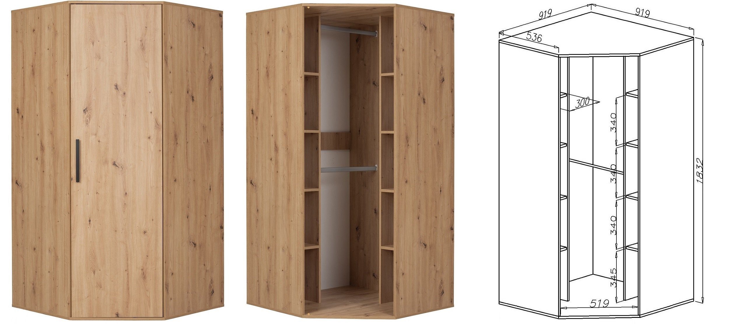 Marmex Möbel Schrank-Set Arti Set G günstig online kaufen