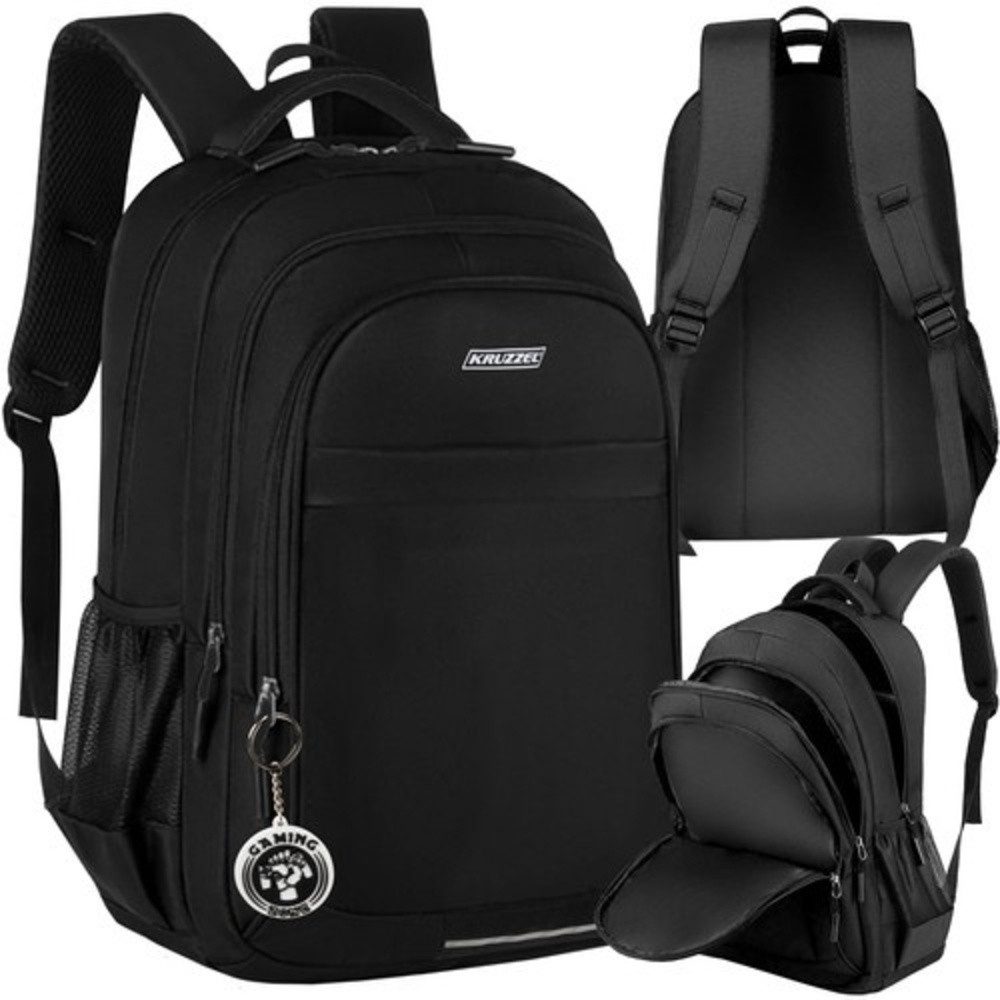 KRUZZEL Freizeitrucksack Schulrucksack 22 L (Set, 1-tlg., wasserdicht), Robuste Tasche 3 Fächer