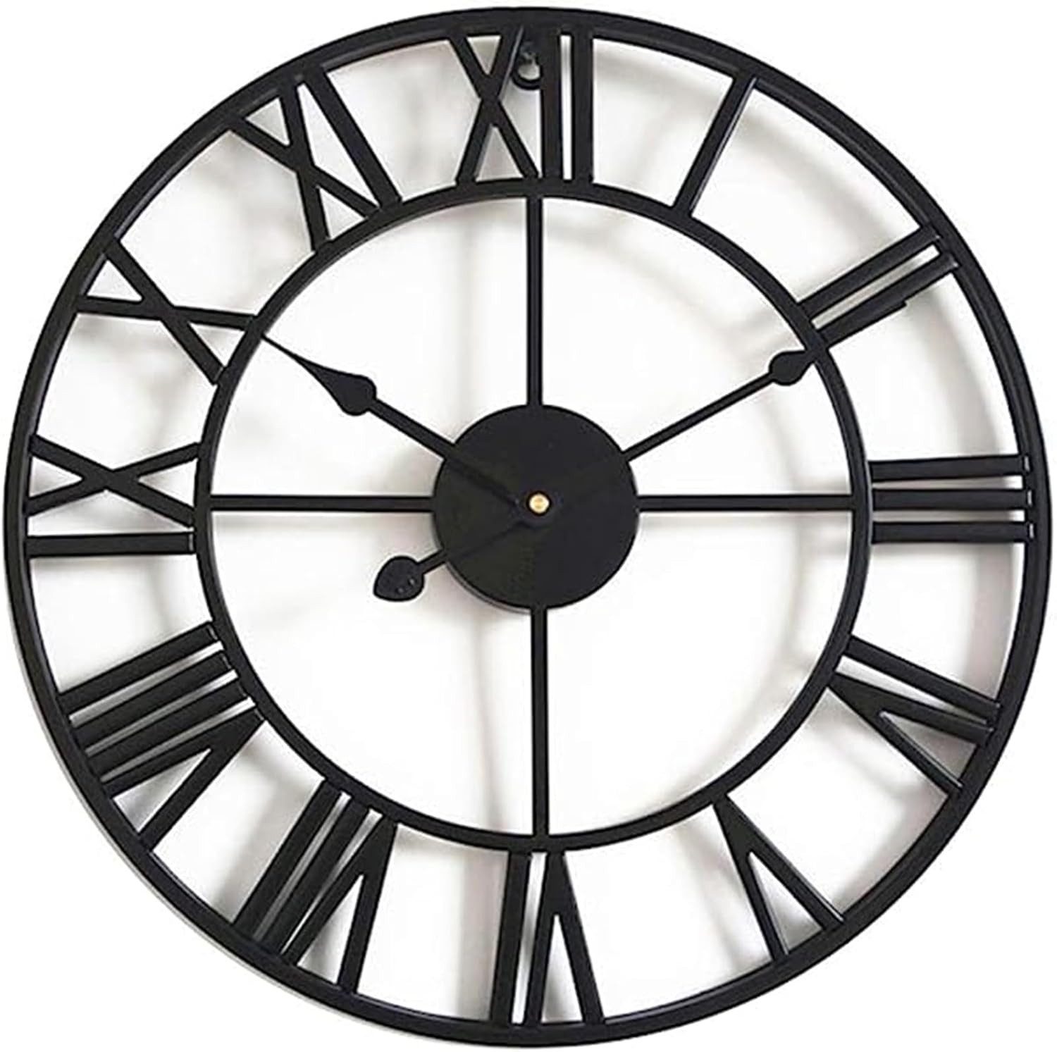 FELIXLEO Funk-Pendelwanduhr Wanduhr40cm lautlos römische Ziffern Quarz
