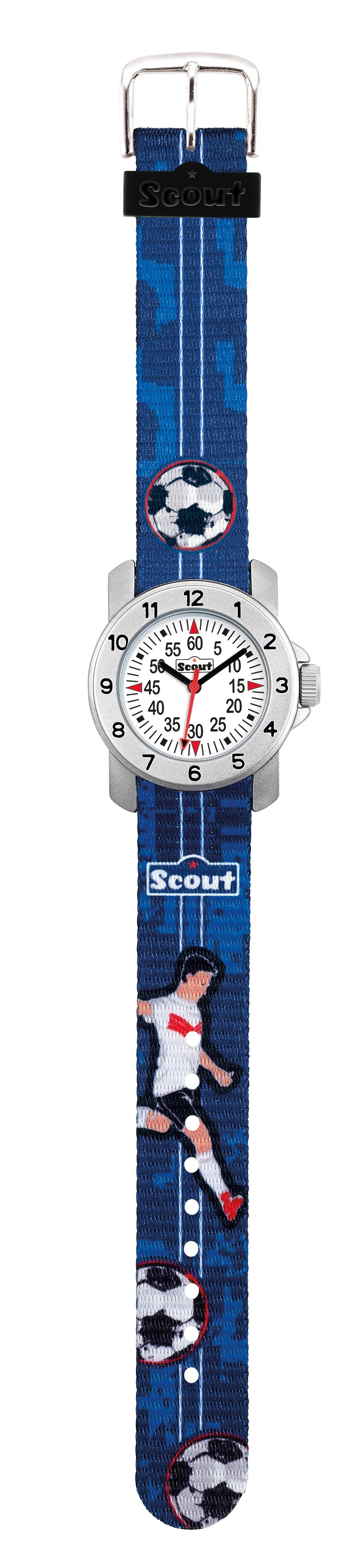 Scout Quarzuhr Boys Kinder Armbanduhr Fußball 280376004 Action