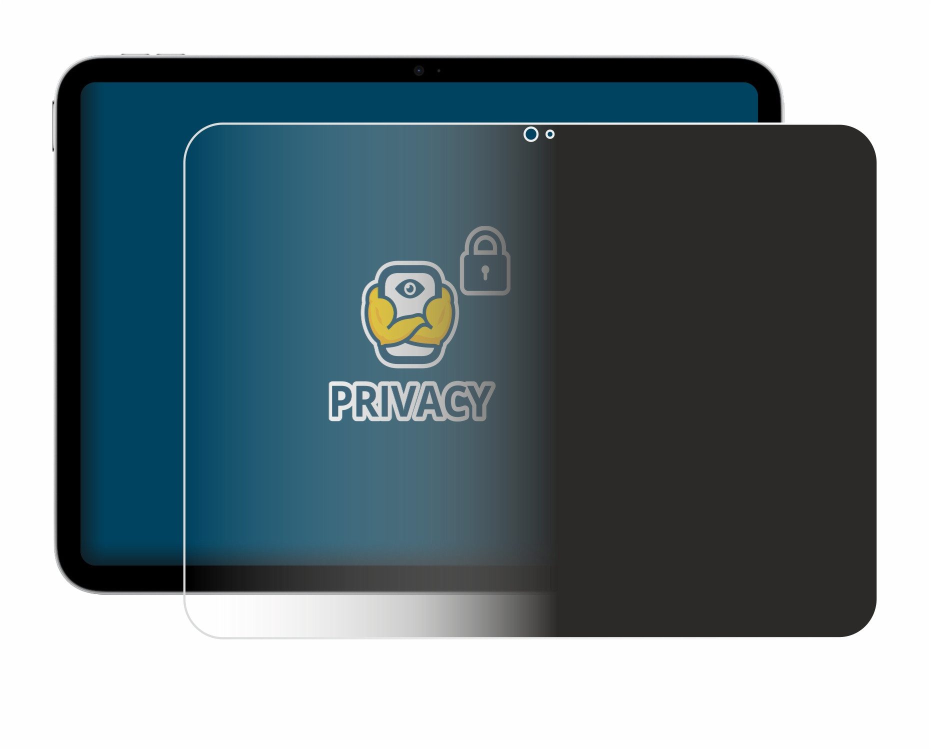BROTECT Displayschutzfolie Sichtschutzfolie für Apple iPad A16 11" 2025 (11. Gen), Anti-Spy Privacy Sichtschutz Blickschutzfolie Blaulicht-Schutz – Bild 2 von 5