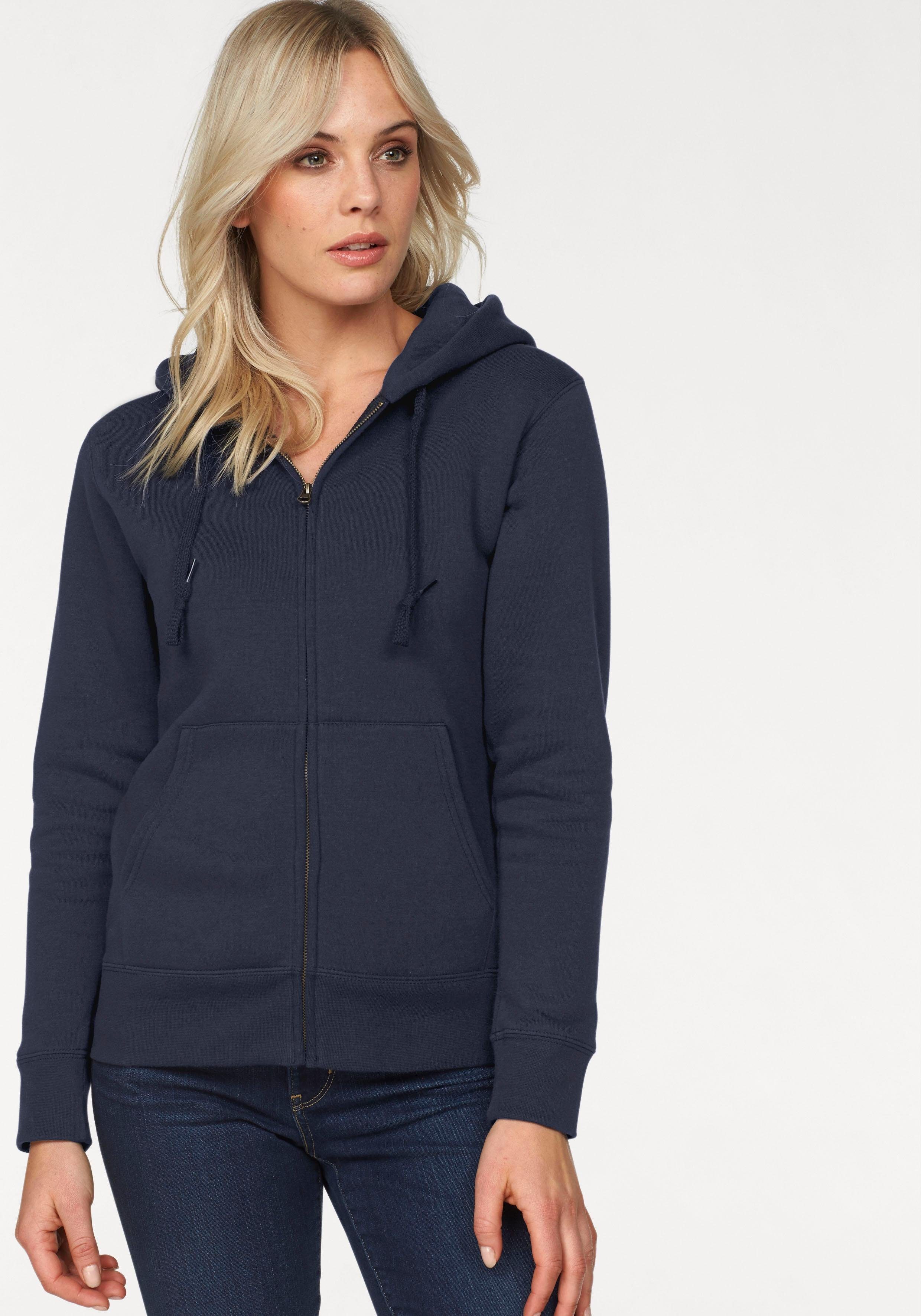 Fruit of the Loom Kapuzensweatshirt Lady-Fit Premium hooded Sweat Jacket