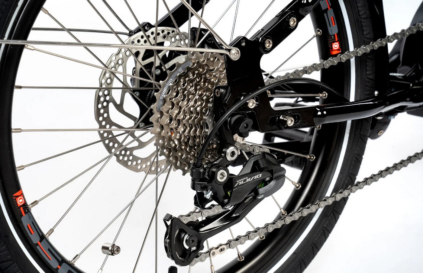Thumbnail - Cooper E-Bike UTY 9, 9 Gang Shimano Shimano Alivio Schaltwerk, Kettenschaltung