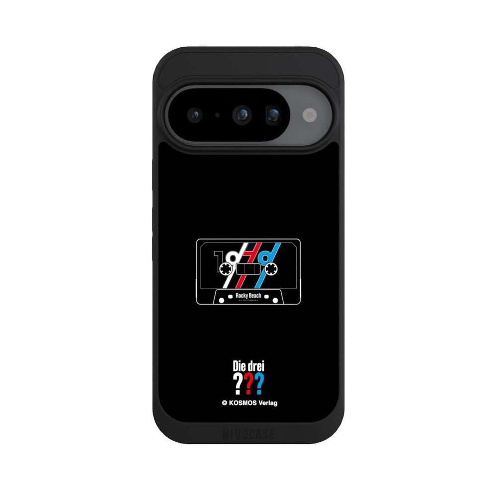 NIVOCASE Handyhülle Die drei ??? Kassette Offizielles Lizenzprodukt, Google Pixel 10 Handyhülle Hülle NIVOpure Case Schwarz