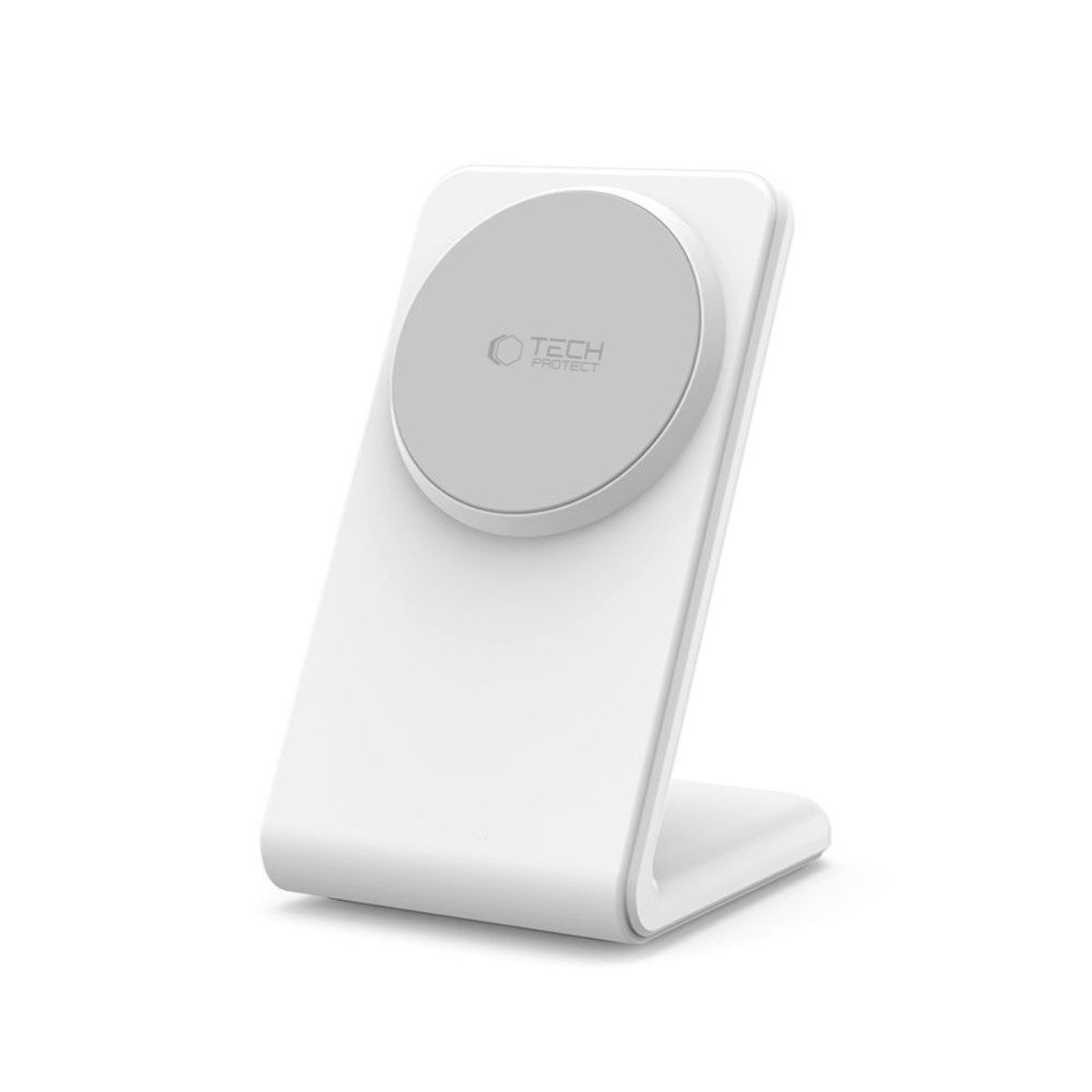 TECH PROTECT QI15W-A38 Induktions-Ladegerät (2000 mA, 2-teiliges Set, 2-teiliges Set mit Ladegerät und USB-C/USB-C-Kabel, MagSafe-Ladegerät mit 15W Schnellladefunktion und Ständer)
