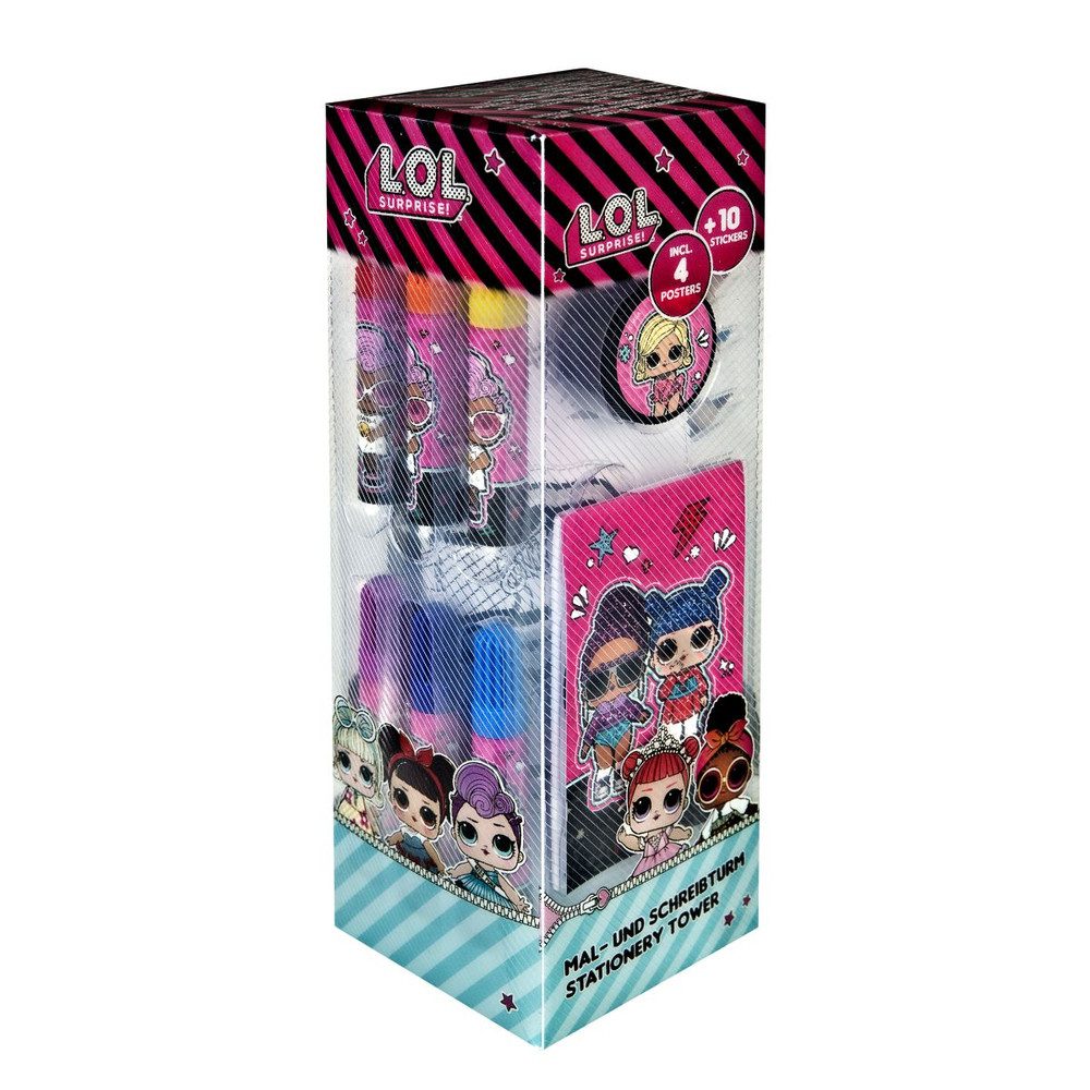 UNDERCOVER Schulheft L.O.L. Surprise - Mal- und Schreibturm - 35 Teile