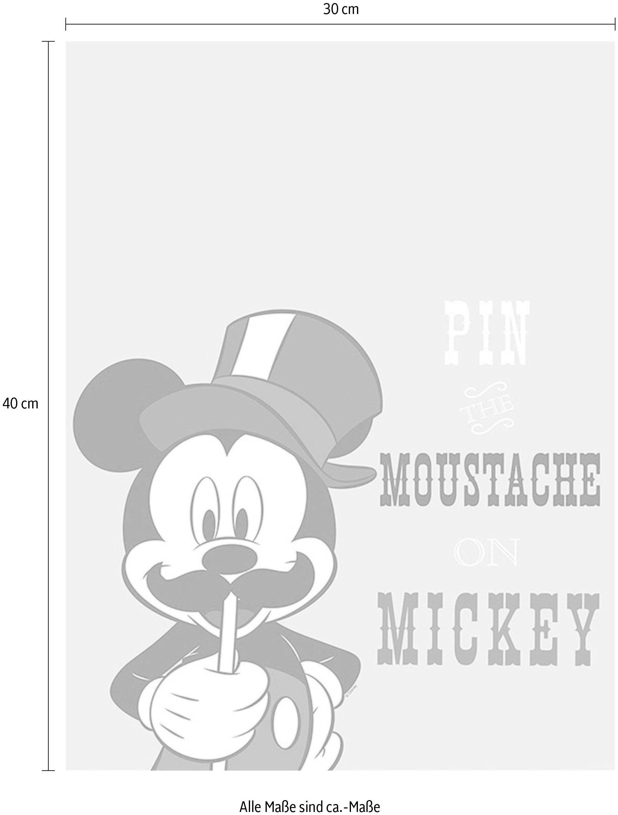 Komar Poster Wohnzimmer Disney Mouse Mickey Moustache, St), Kinderzimmer, Schlafzimmer, (1