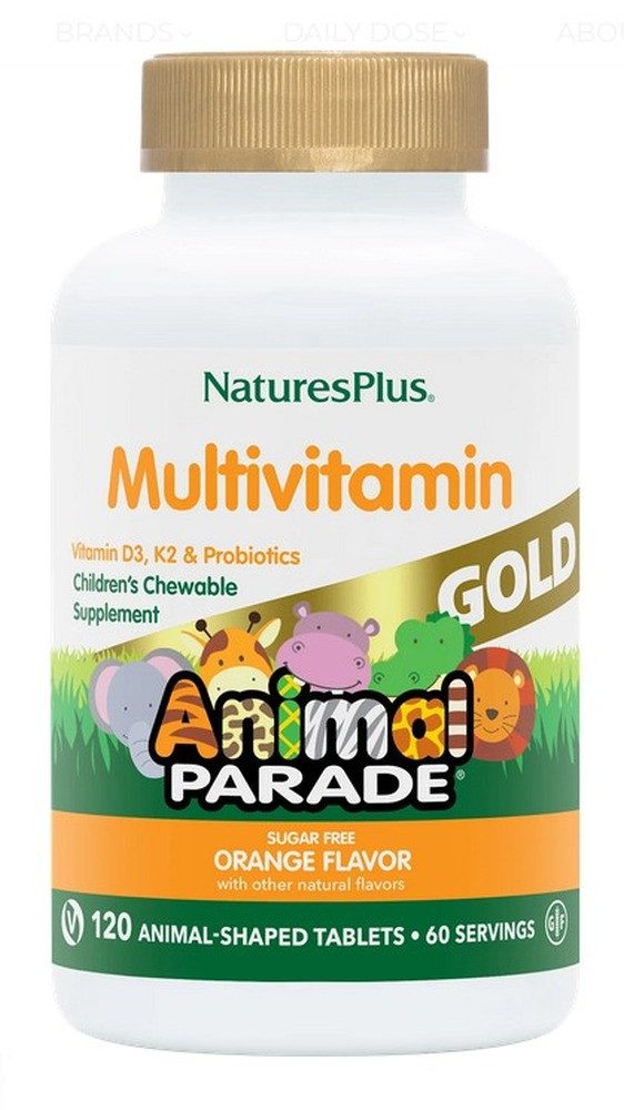 Natures Plus Natures Plus Animal Parade Gold Multivitamin Orange – 120 Kautabl. Tabletten