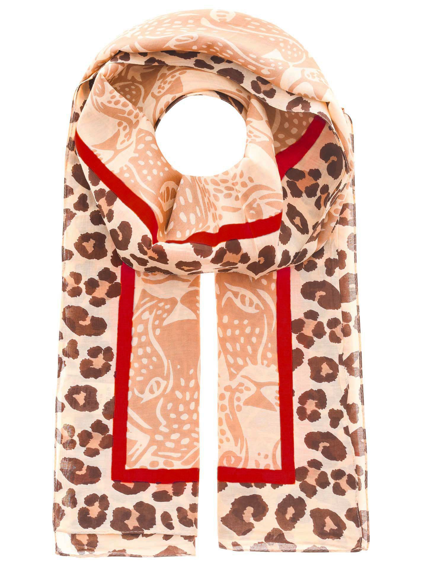 Zwillingsherz Modeschal "Leopard Faces", mit Leo Muster günstig online kaufen