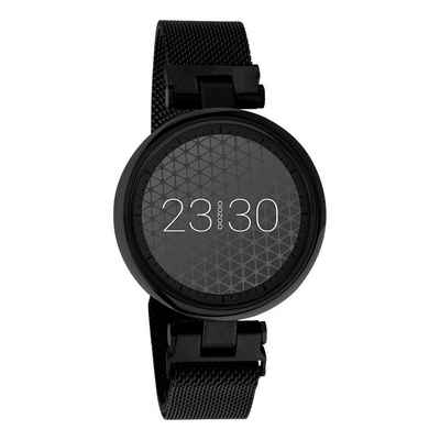 OOZOO Smartwatch Q00411 Armbanduhr Schwarz Milanaiseband 39 mm Smartwatch