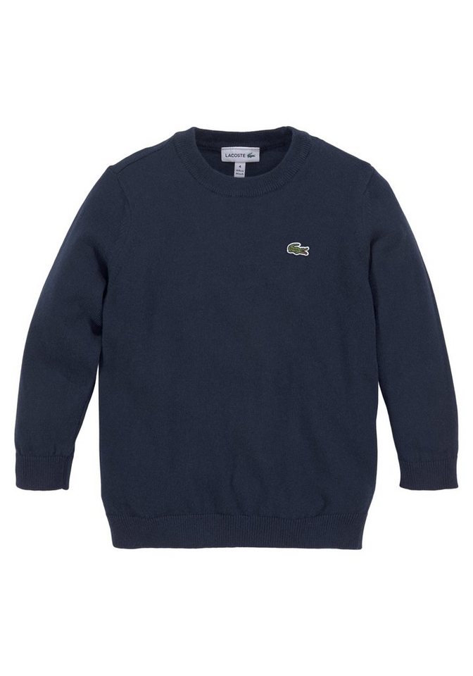 Lacoste Strickpullover Kinder Kids Junior MiniMe,mit Lacoste Logo auf der  Brust