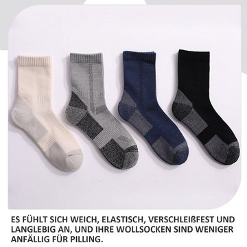 Daisred Komfortsocken 1 Paar Socken Herren Winter Warme Sportsocken rutschfest, schweißabsorbierend