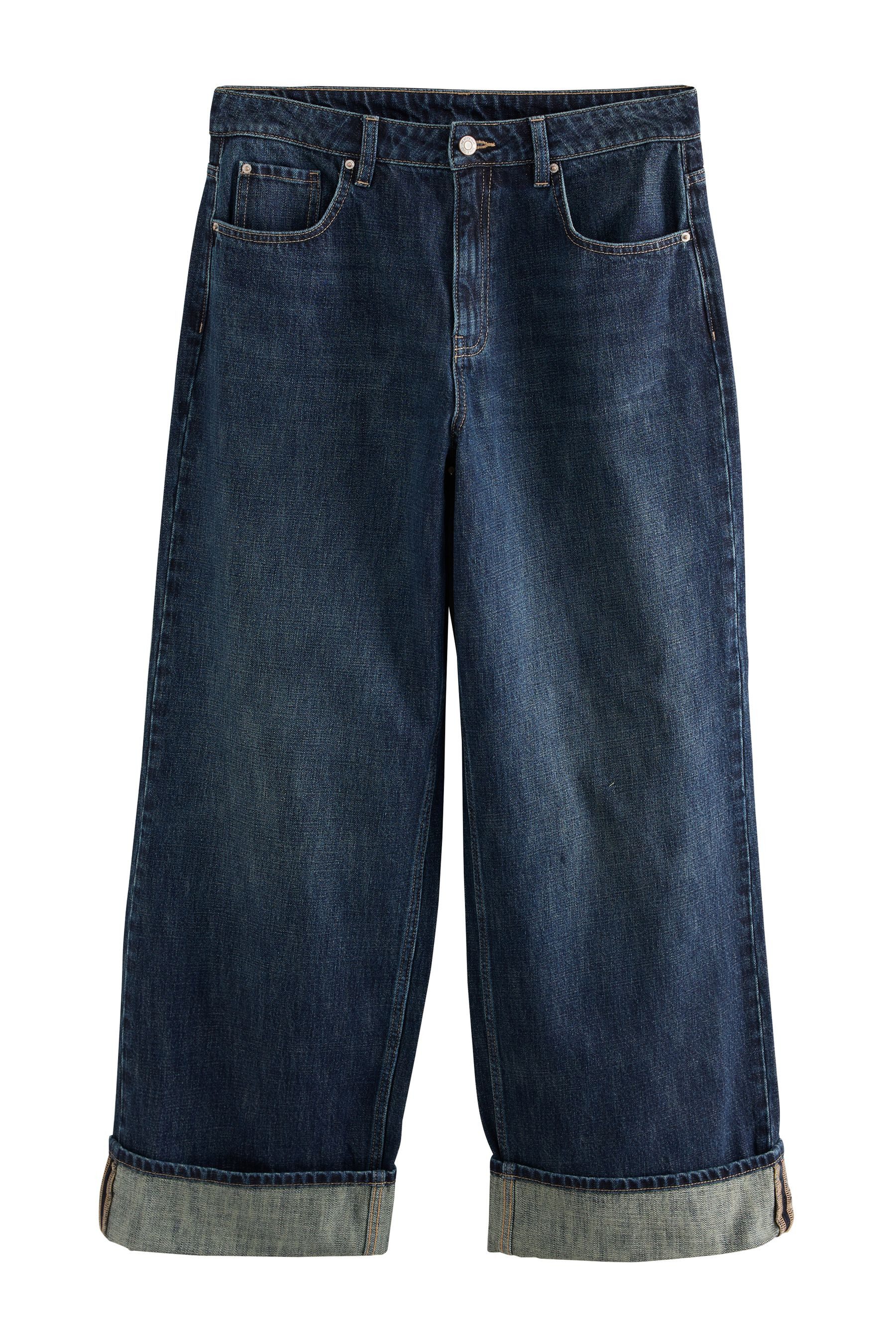 Next Boyfriend-Jeans Boyfriend-Jeans mit Umschlag (1-tlg)