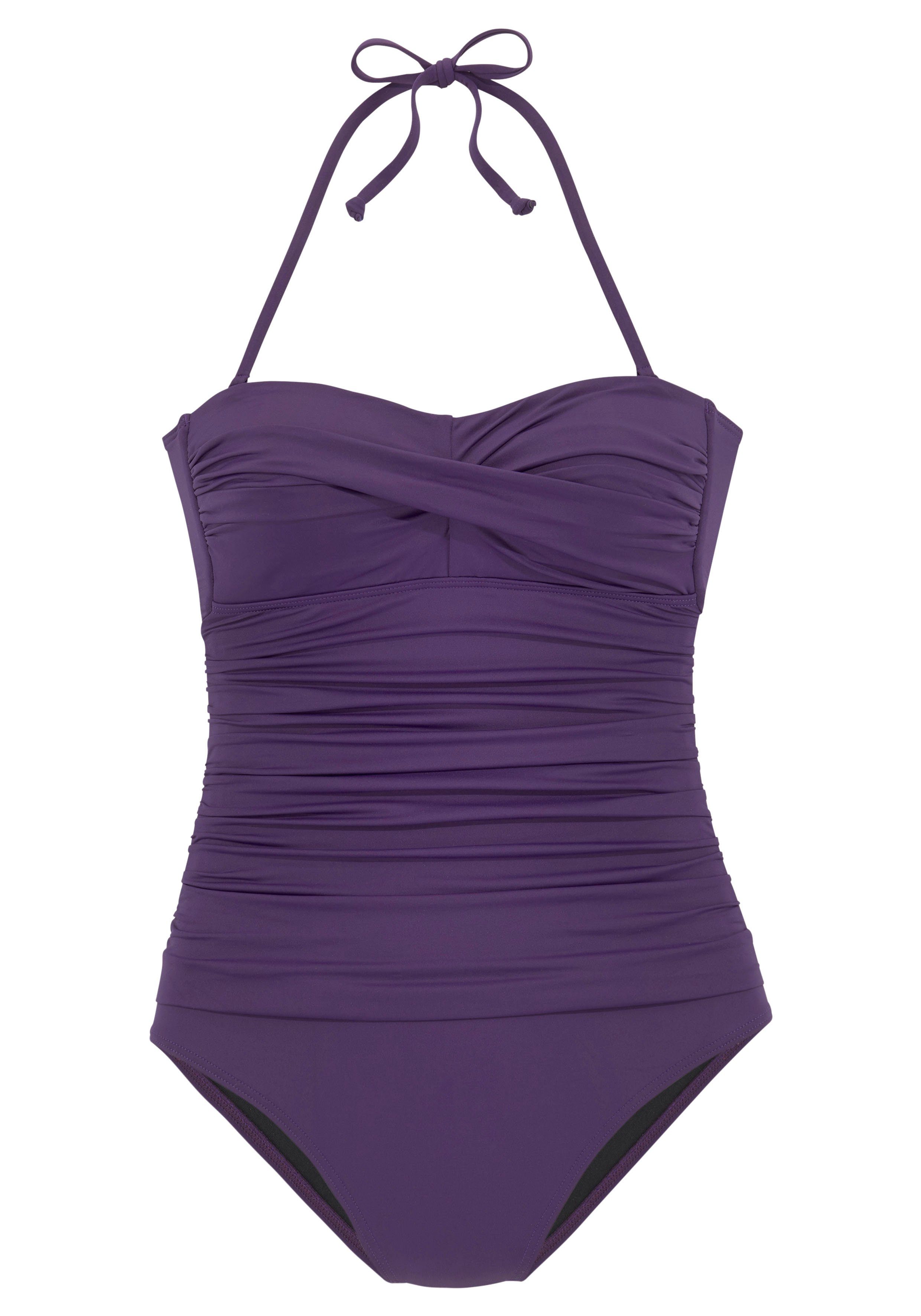 LASCANA Badeanzug in Bandeau-Optik günstig online kaufen