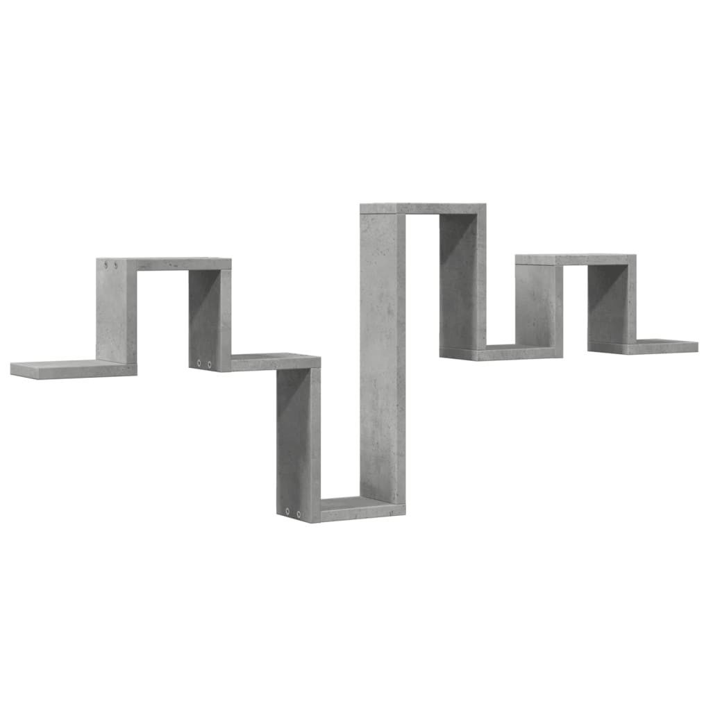 vidaXL Regal Wandregal Betongrau 104,5x10x43 cm günstig online kaufen
