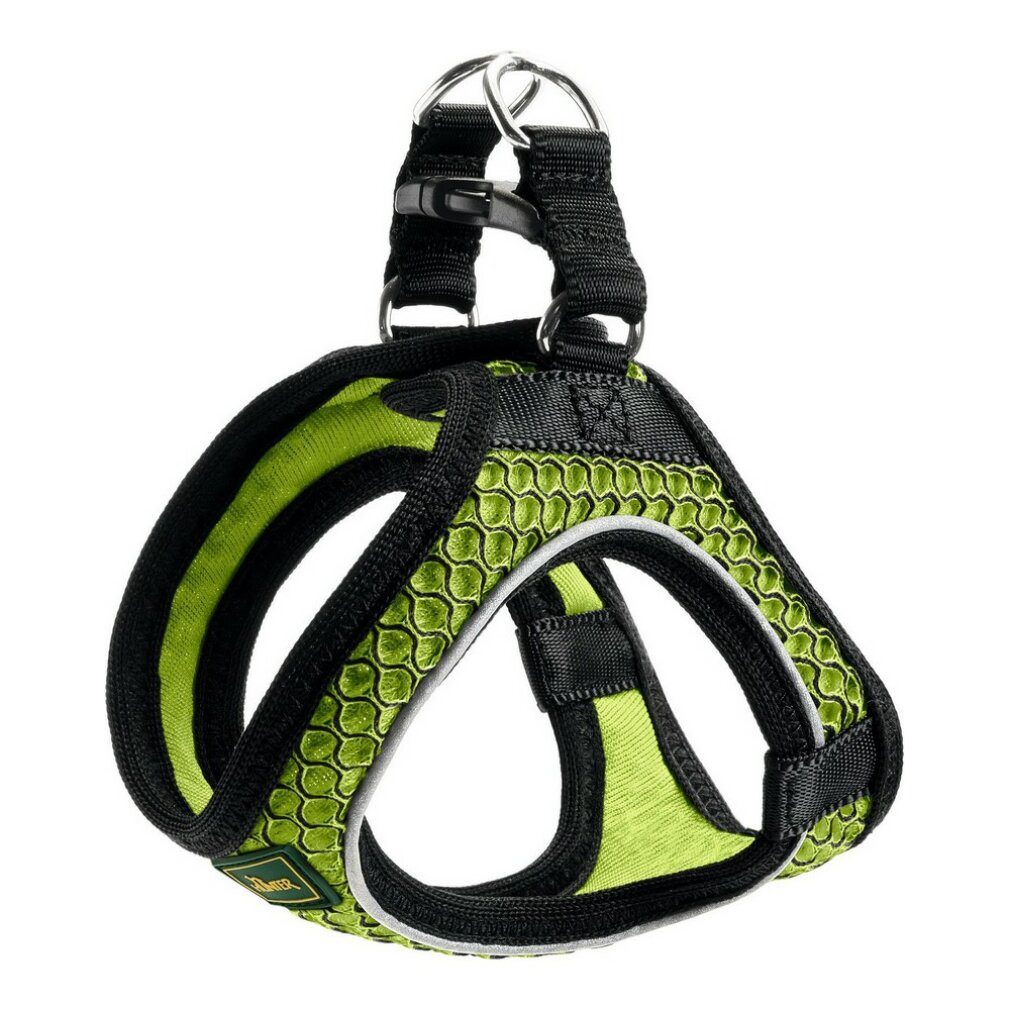 Hunter Hunde-Geschirr Hundegeschirr Hilo-Comfort Neongrün (30-35 cm)
