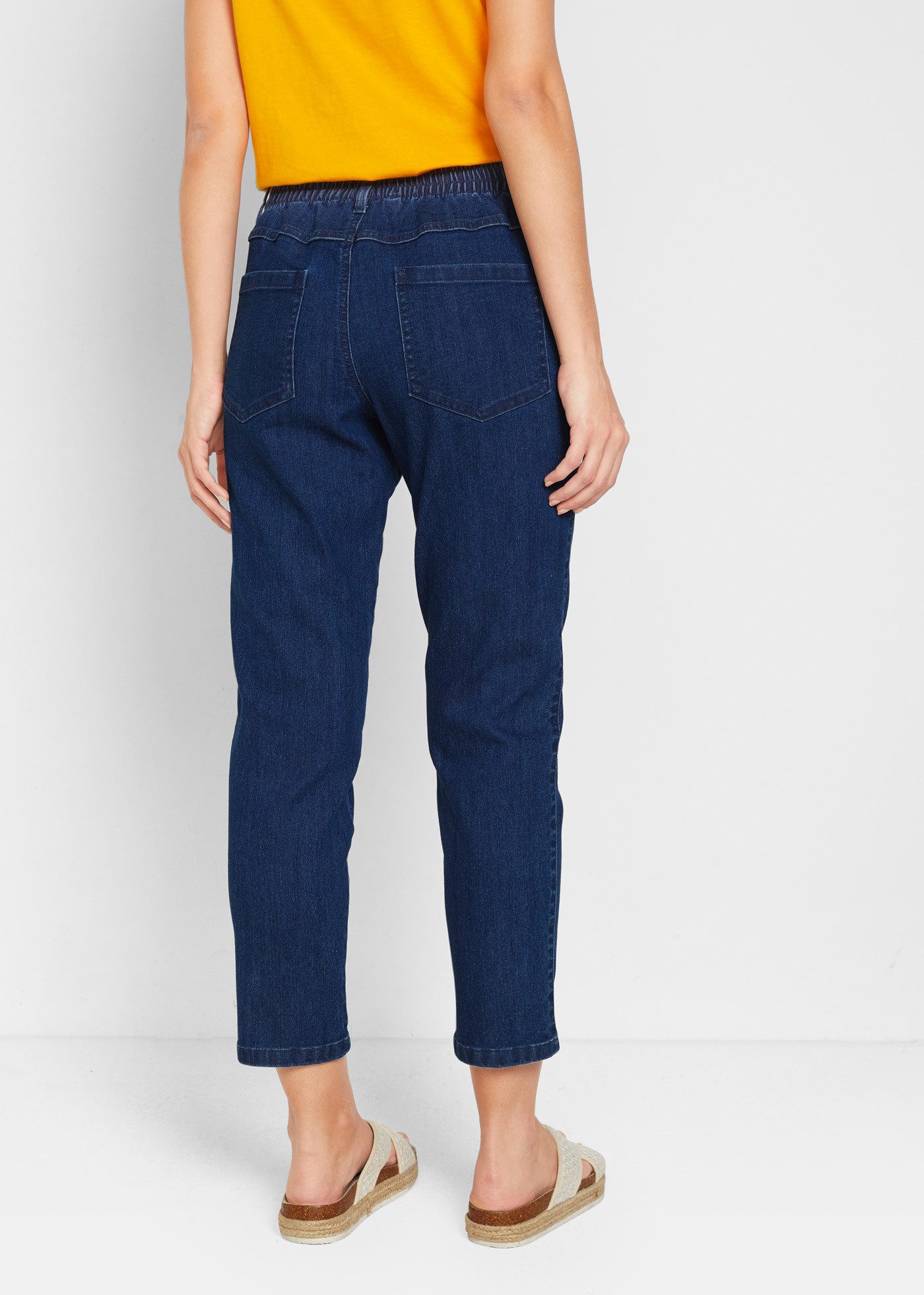 bonprix Straight-Jeans (Packung, 2-tlg) gerades Bein, mit erhöhtem Gummibund, in Stretch-Qualität
