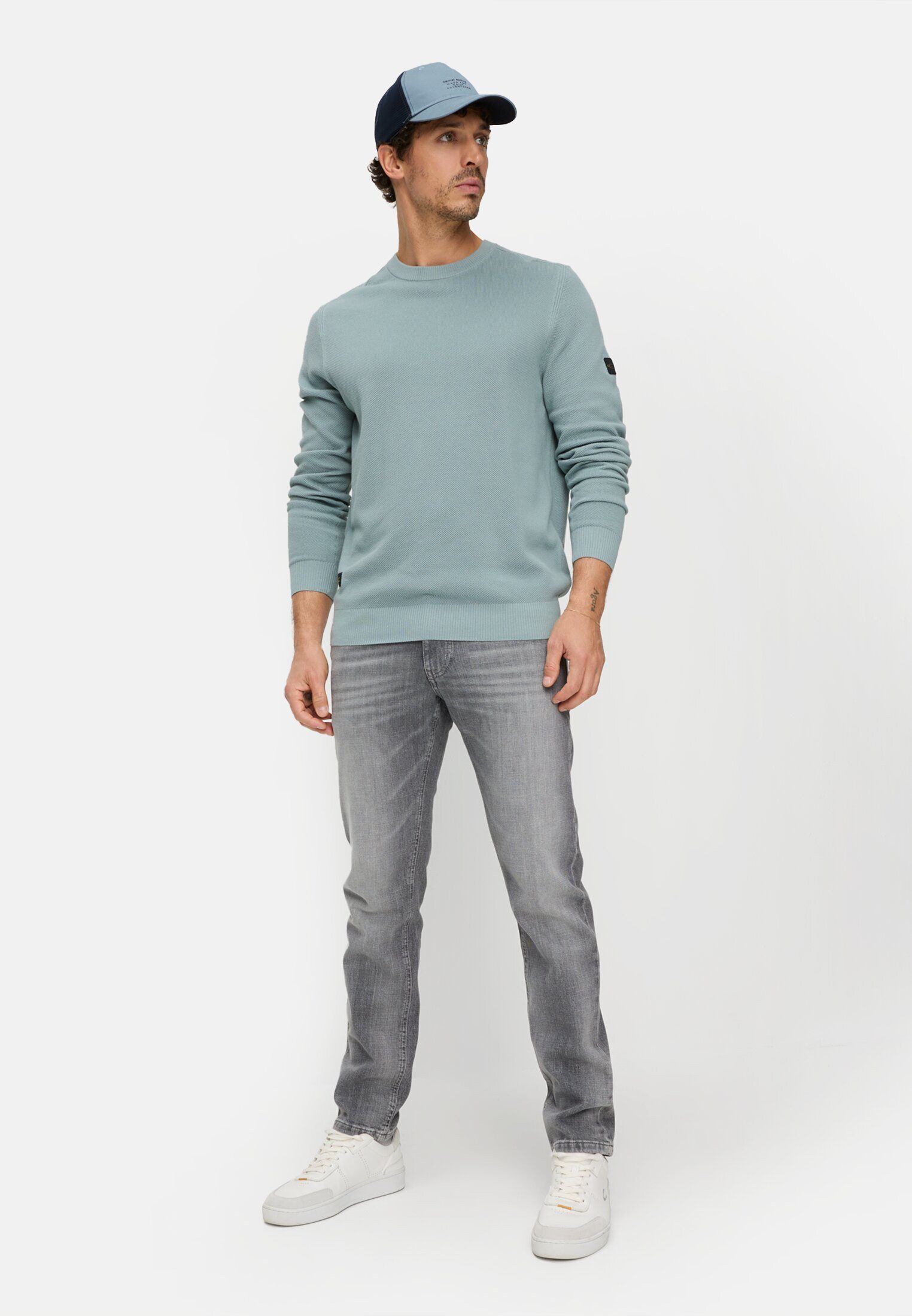 camel active Rundhalspullover mit Rundhalsausschnitt Langarm Pullover_Rundhalspullover