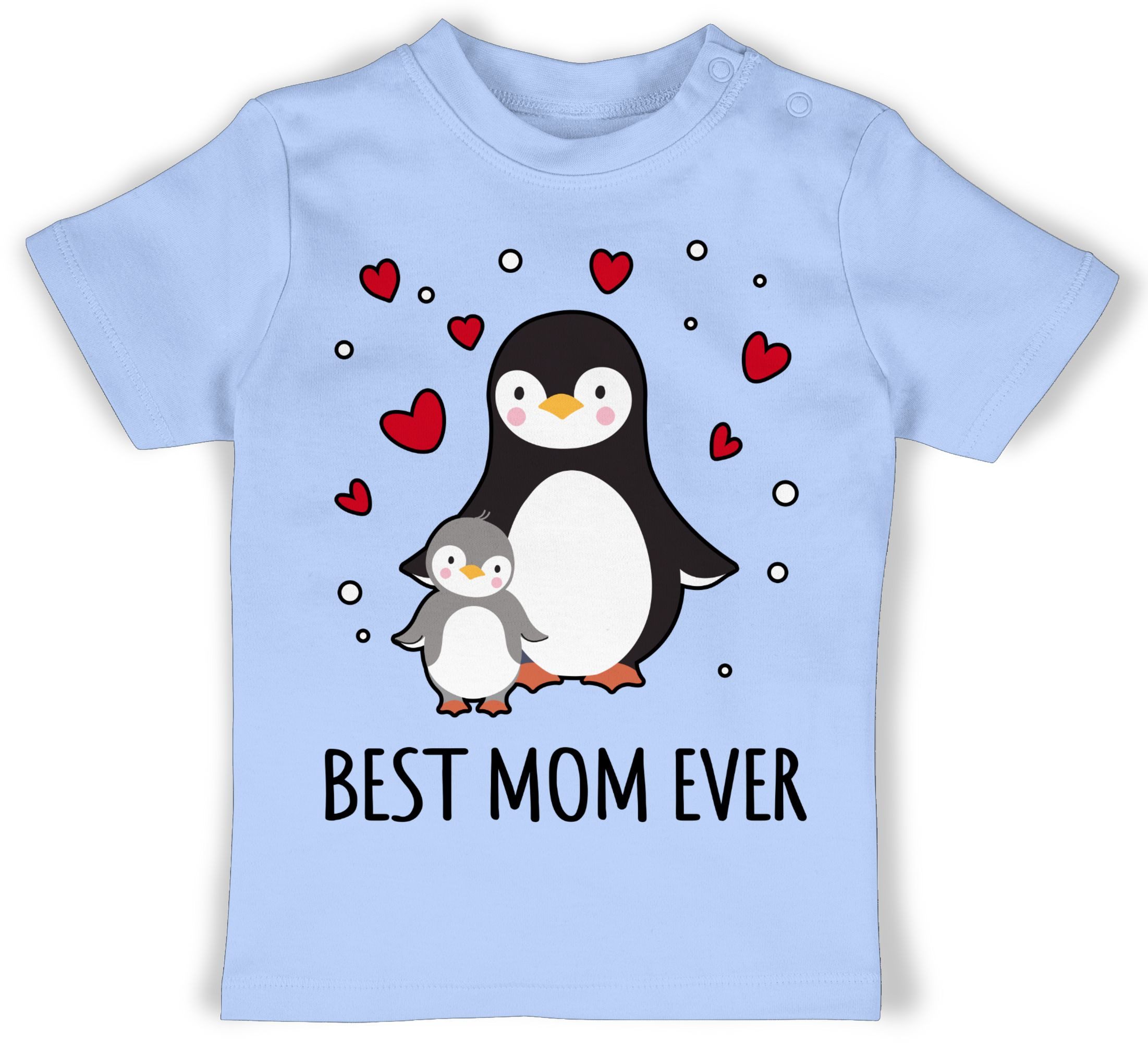 Shirtracer T-Shirt Best Mom ever - Pinguine Mama