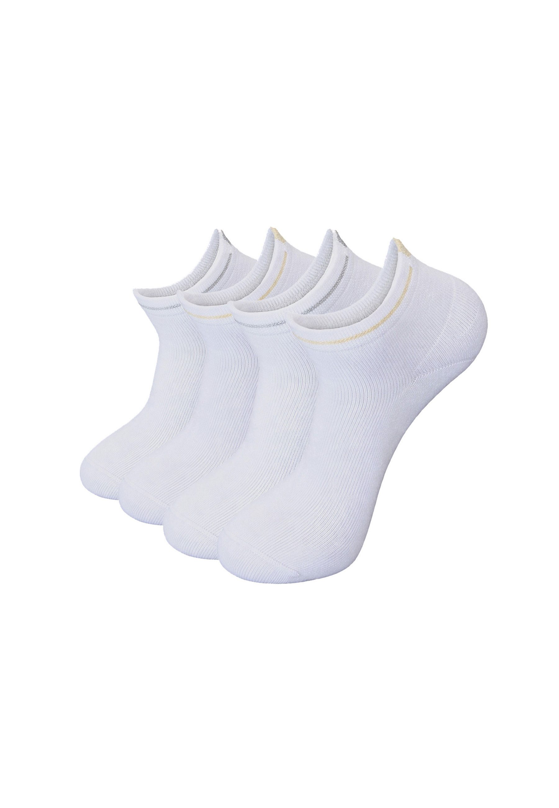 Tamaris Kurzsocken 4er Pack 4er Pack, gekämmte Baumwolle für weiches Tragegefühl
