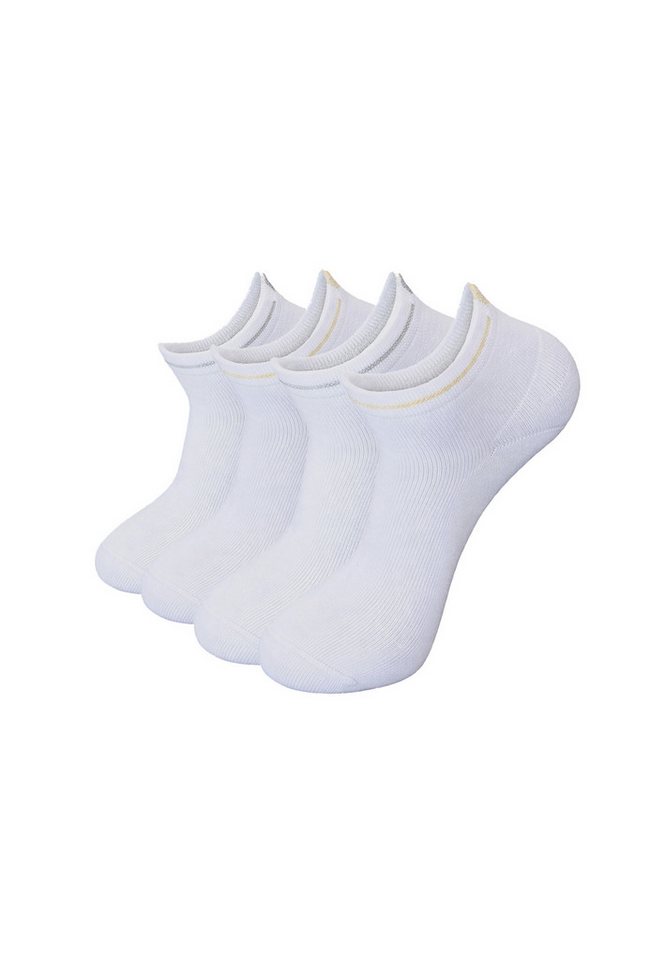 Tamaris Kurzsocken 4er Pack 4er Pack, gekämmte Baumwolle für weiches Tragegefühl