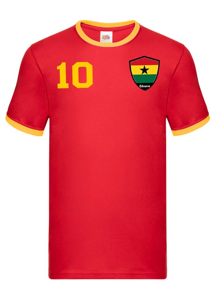Blondie Trikot T-Shirt Brownie Cup Sport & Ghana Fußball WM Meister Football Afrika Herren