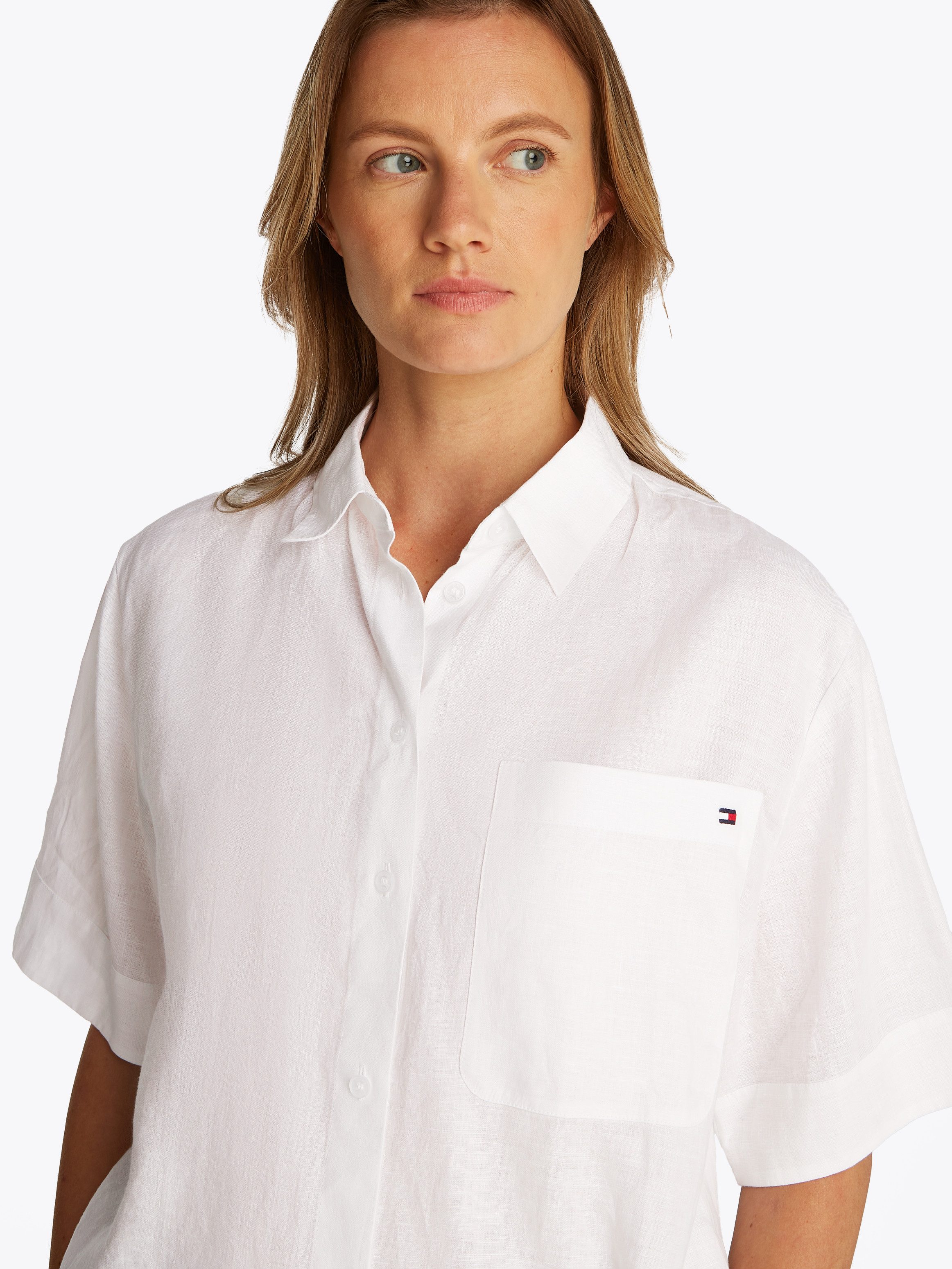 Tommy Hilfiger Kurzarmshirt ESS LINEN RELAXED günstig online kaufen