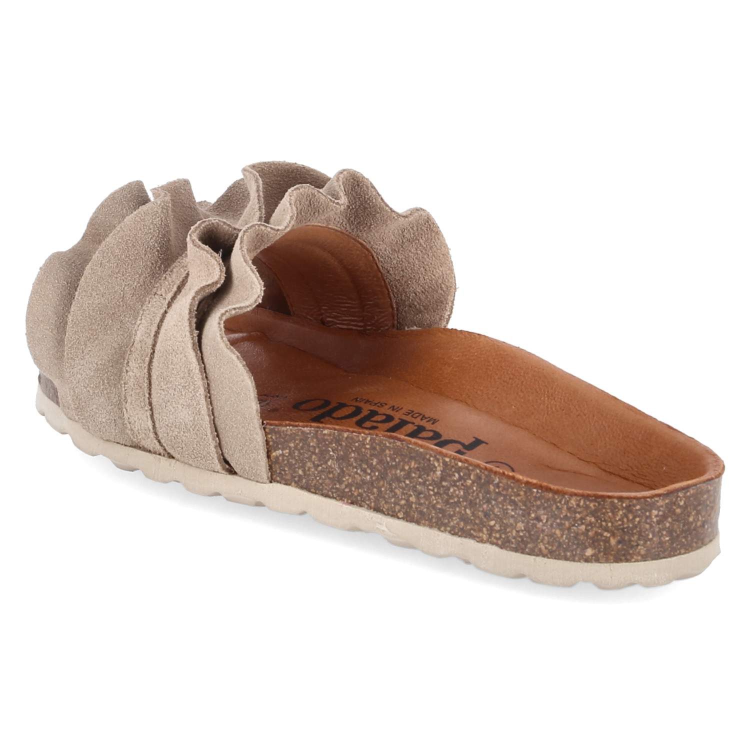 Palado Palado PALA-251-781050-08 Damen Rauleder beige Pantolette