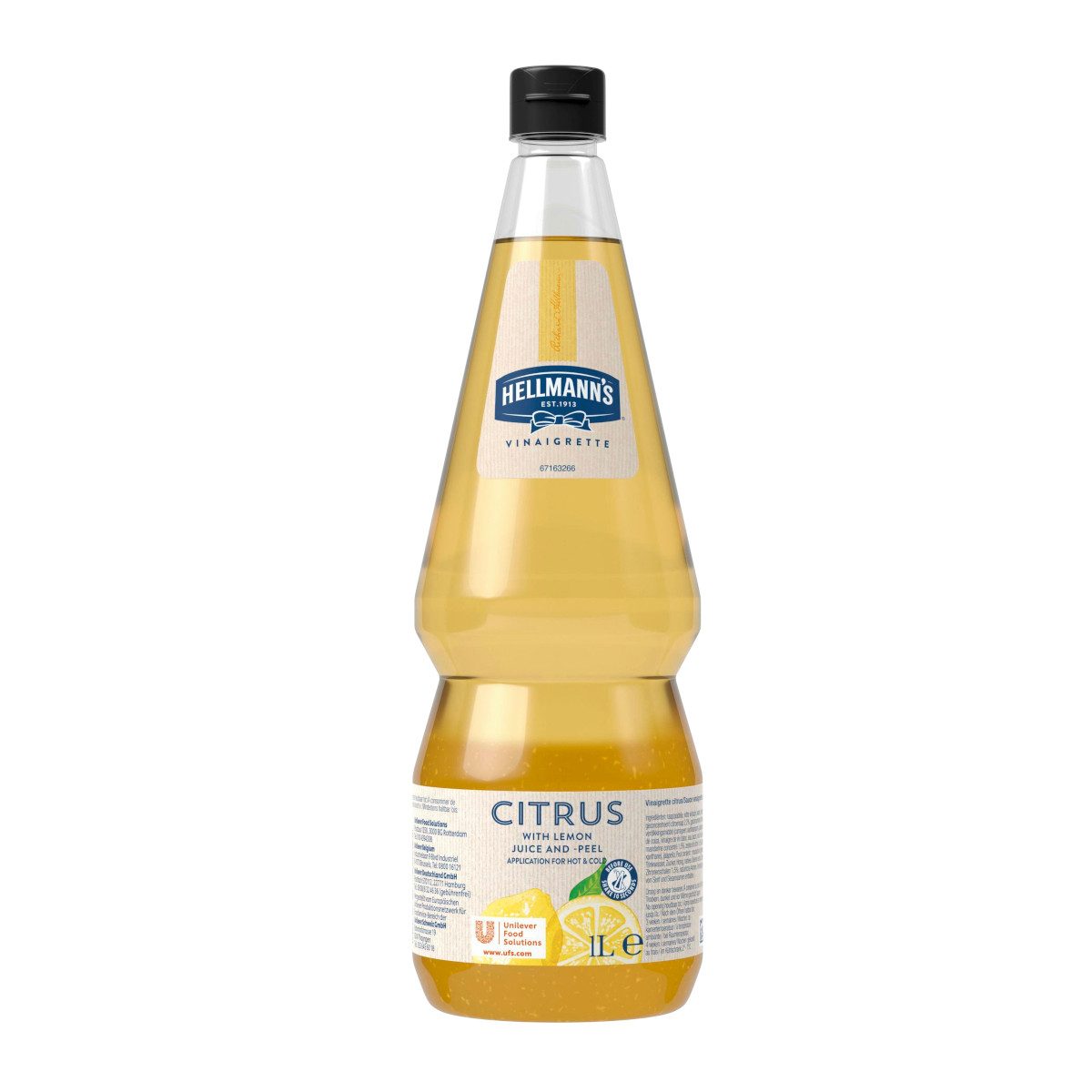 HELLMANN'S Saucen, Hellmann's Vinaigrette Zitrone Flasche leichte Salatsoße 1000ml