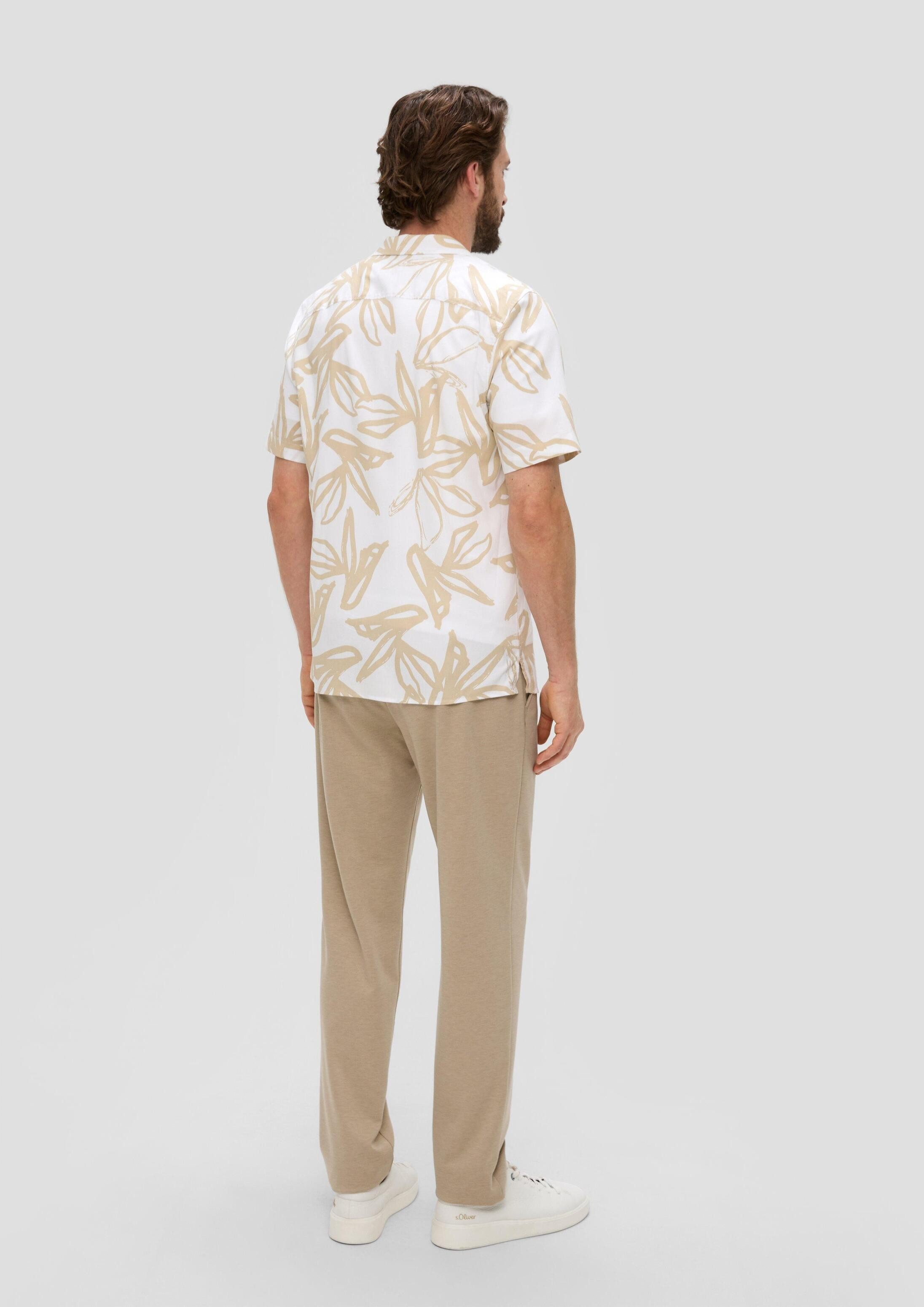 s.Oliver Kurzarmhemd Hemd Kurzarmhemd mit All-over-Print