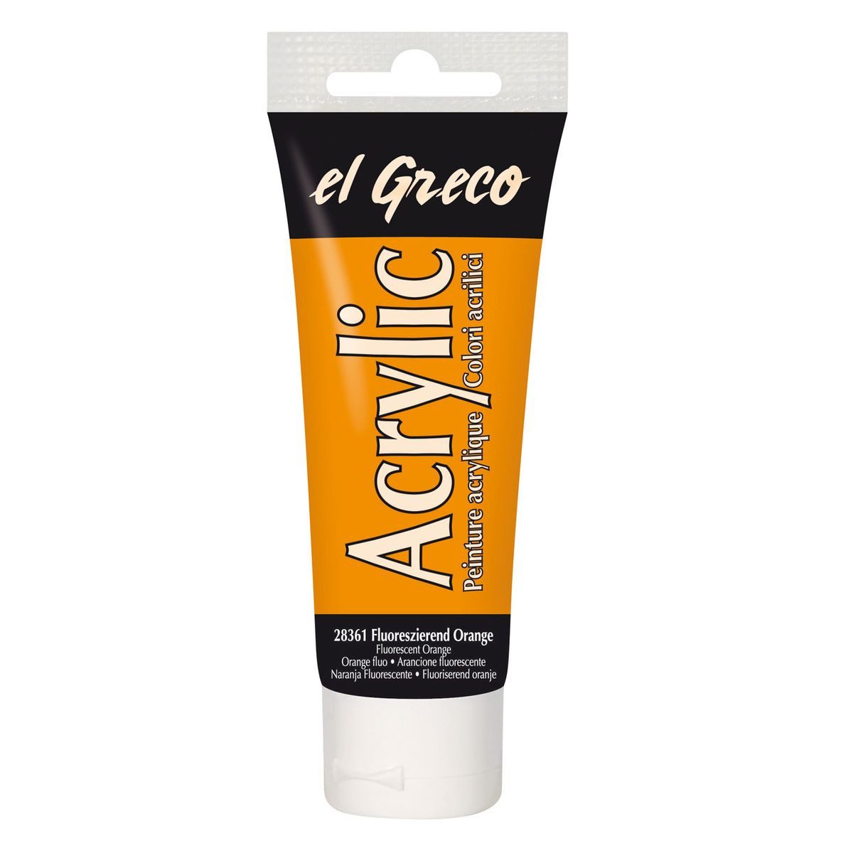 C. KREUL Acrylfarbe KREUL Acrylfarbe eL Greco orange fluoreszierend 75ml Tube