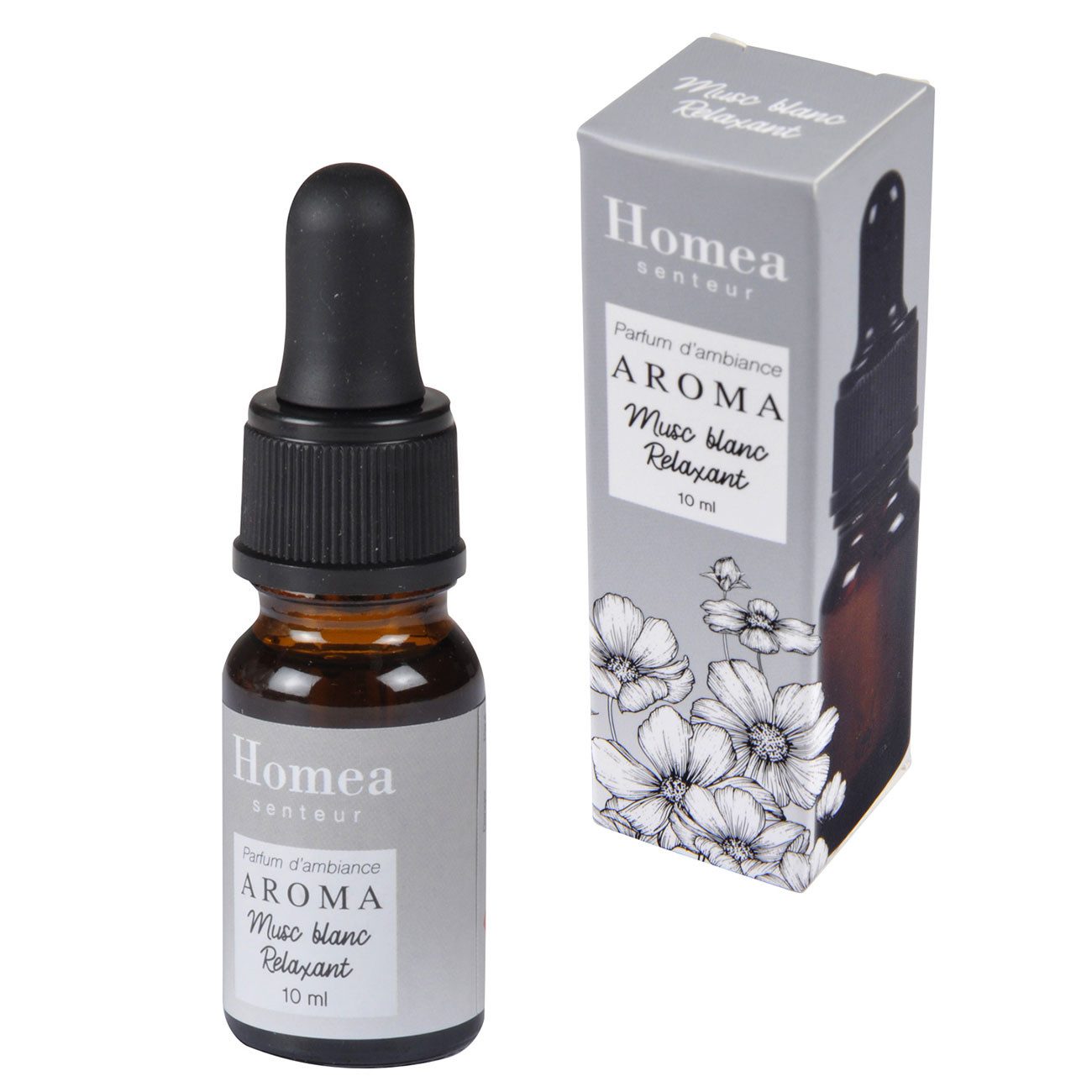 Homea Duftöl Duftöl Weißer Moschus (10 ml) für Duftlampen & Diffuser, Raumöl (1-St., 1er/2er-Set), Puderig-Sinnliches Raumduftöl für wohlige Atmosphäre Wellness Diffuser