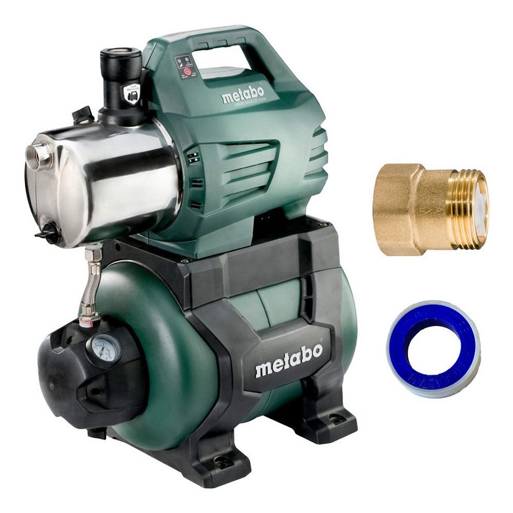 metabo Hauswasserwerk HWW 6000/25 Inox, Bewässern, Fördern & Auspumpen Klarwasser