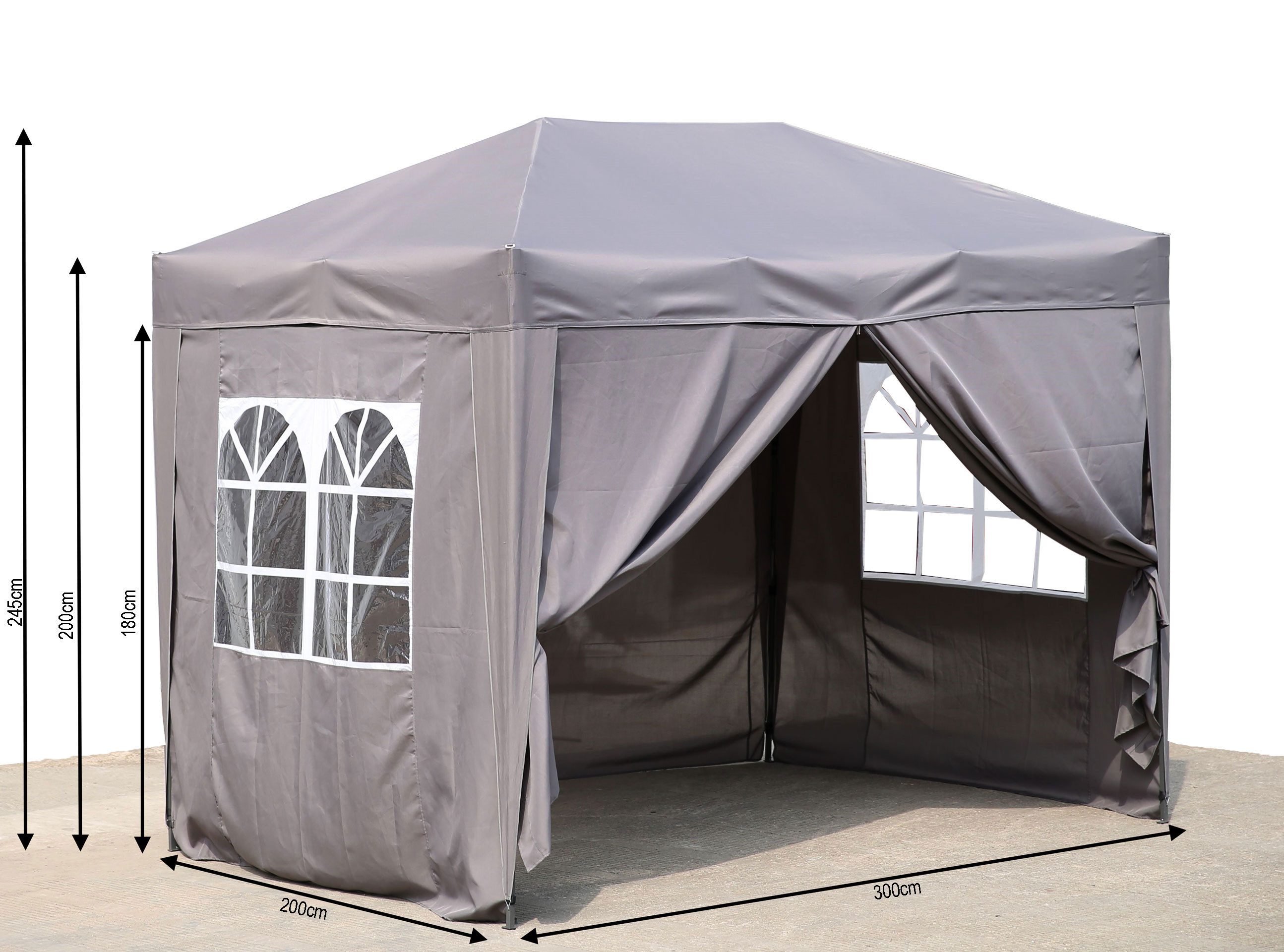Quick Star Faltpavillon Faltpavillon 2x3m Smoky günstig online kaufen