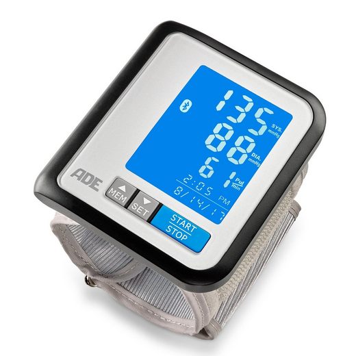 ADE Handgelenk-Blutdruckmessgerät BPM 1600 FITvigo, automatische Messung, mit App