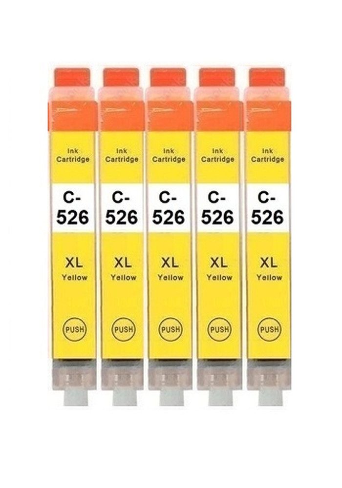 inkpro Kompatible Druckerpatronen PGI-525 und CLI-526 Tintenpatrone (für Canon Pixma IP4850, IP4950, IX6550, MG5140, MG5150, MG5240, MG5250, MG5340, MG5350, MG6150, MG6250, MG8150, MG8240, MG8250, MX715, MX885, MX895, 5-tlg., Alle Patronen mit XL Füllmengen)