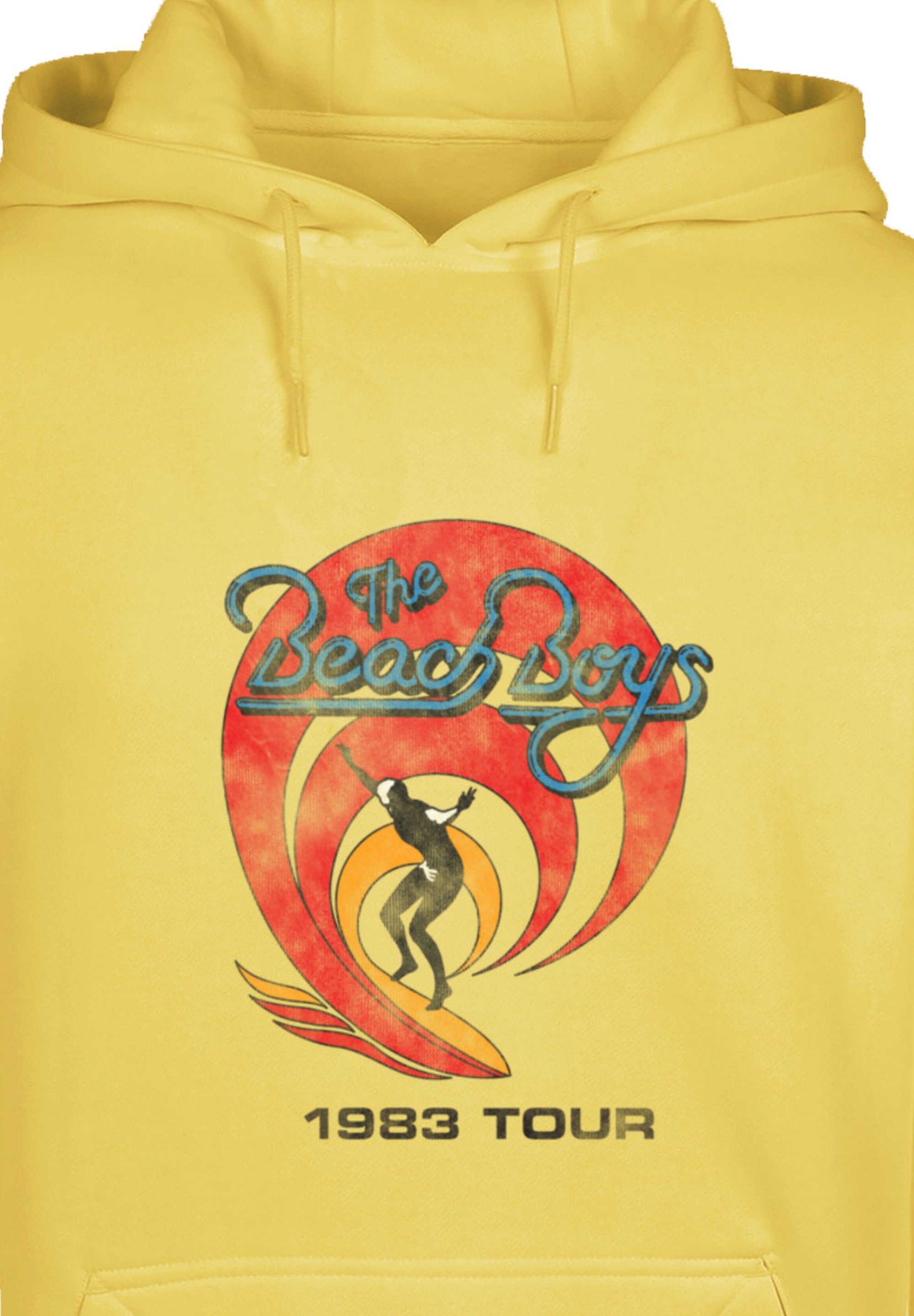 taxi Vintage Warm, Beach Bequem Hoodie, Surfer Boys The Musik yellow Kapuzenpullover F4NT4STIC Rock Band