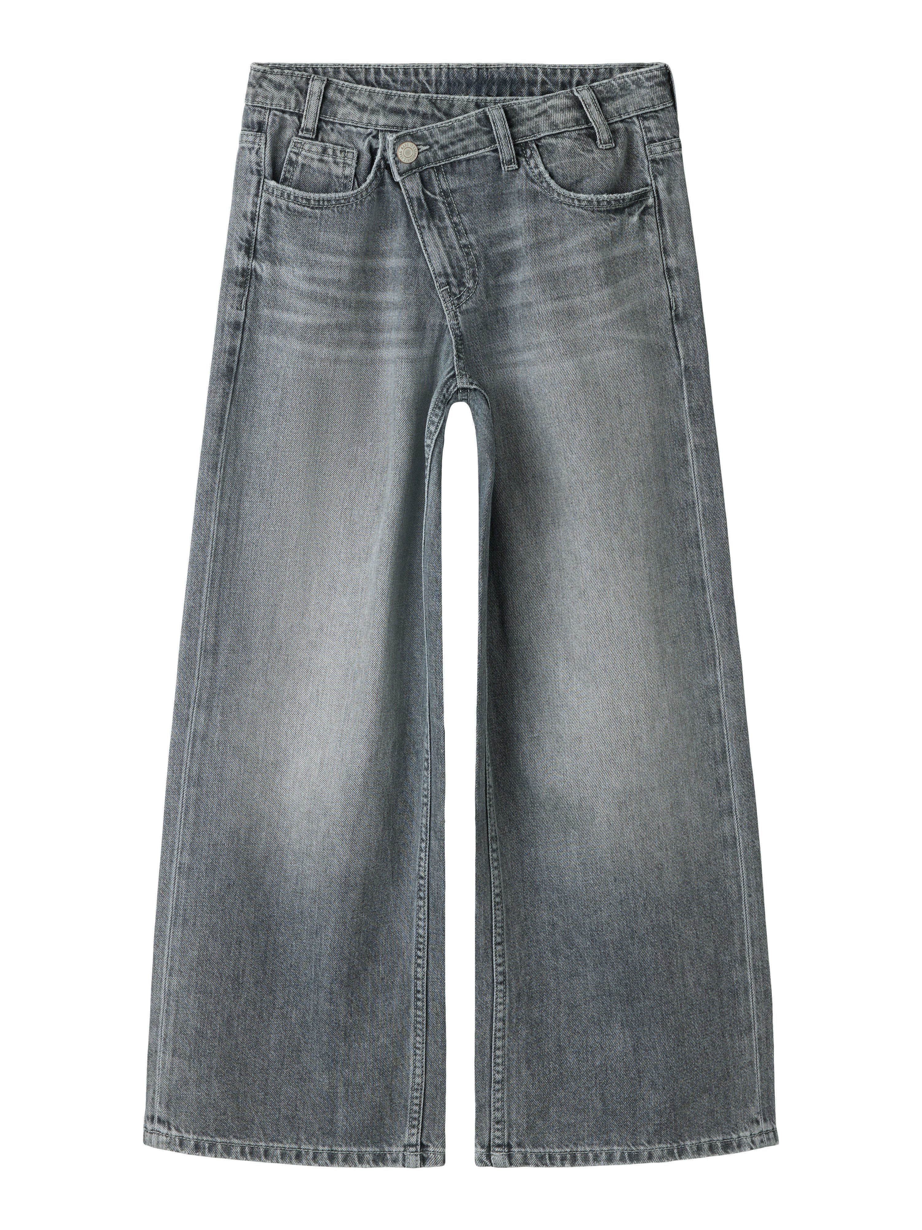 Name It Weite Jeans NKFROSE WIDE ASYM CLOSURE JEANS 2244-BP Baumwolle, wide leg – Bild 3 von 5