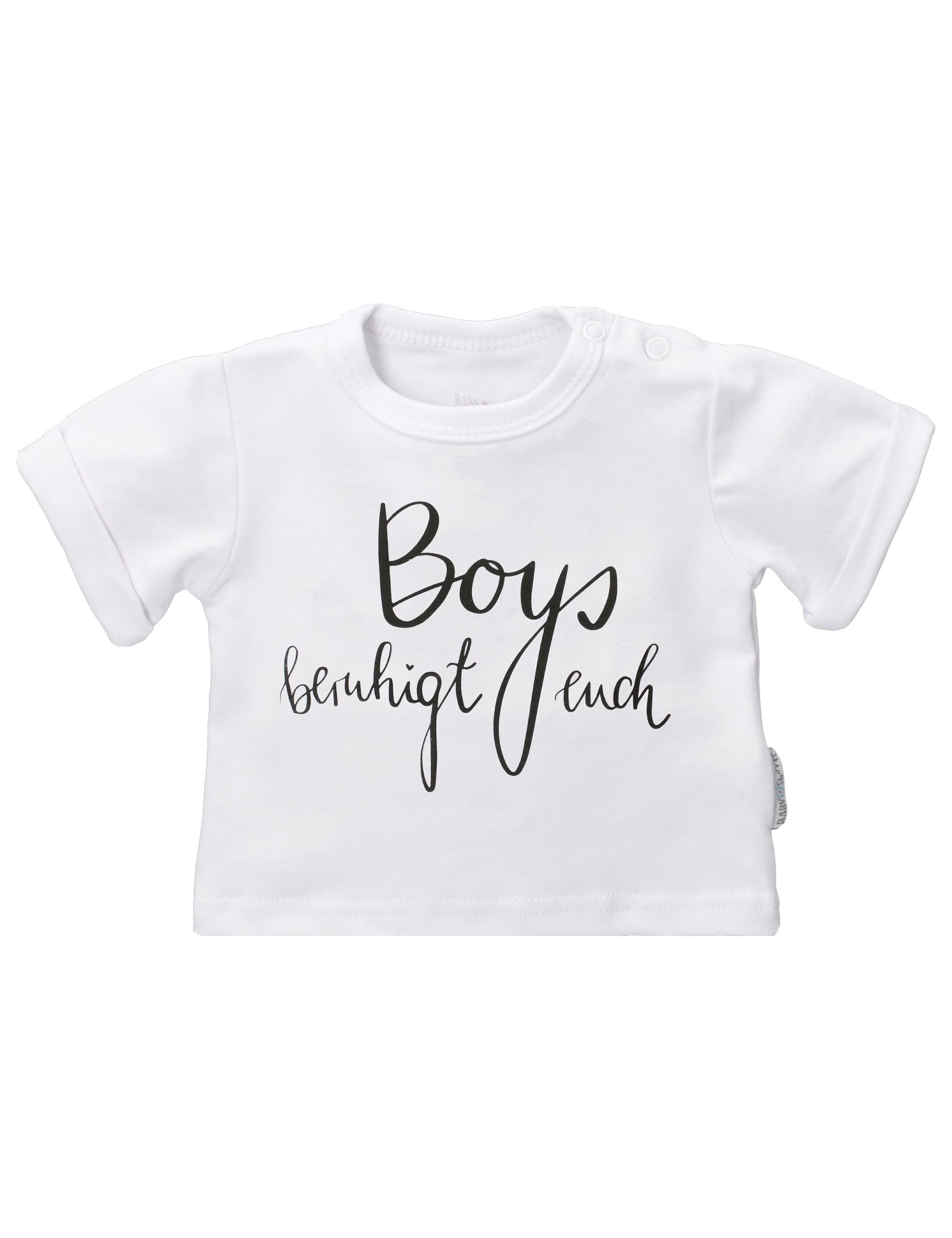 Boys Baby T-Shirt beruhigt Sweets T-Shirt euch (1-tlg)