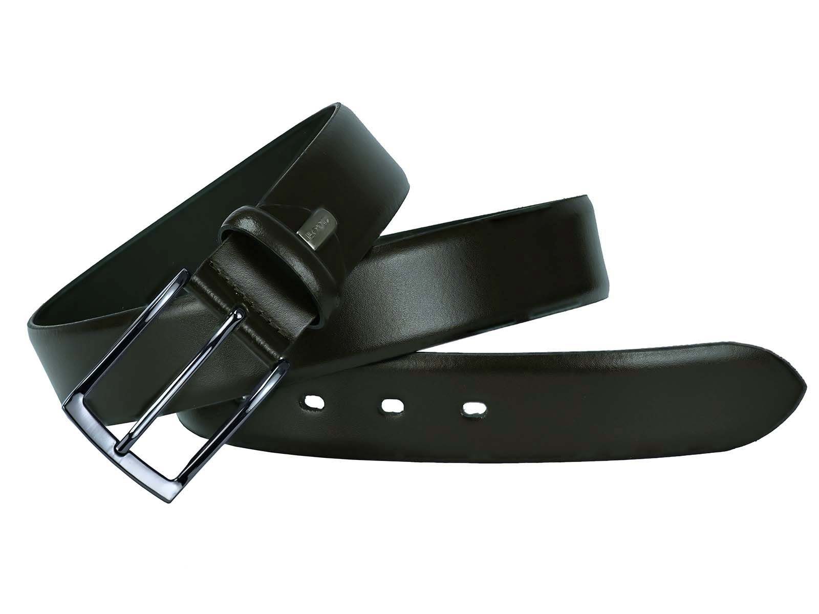 LLOYD Men’s Belts Ledergürtel dkl.Schließe 35 mm darkbrown LLOYD-Herren-Ledergürtel