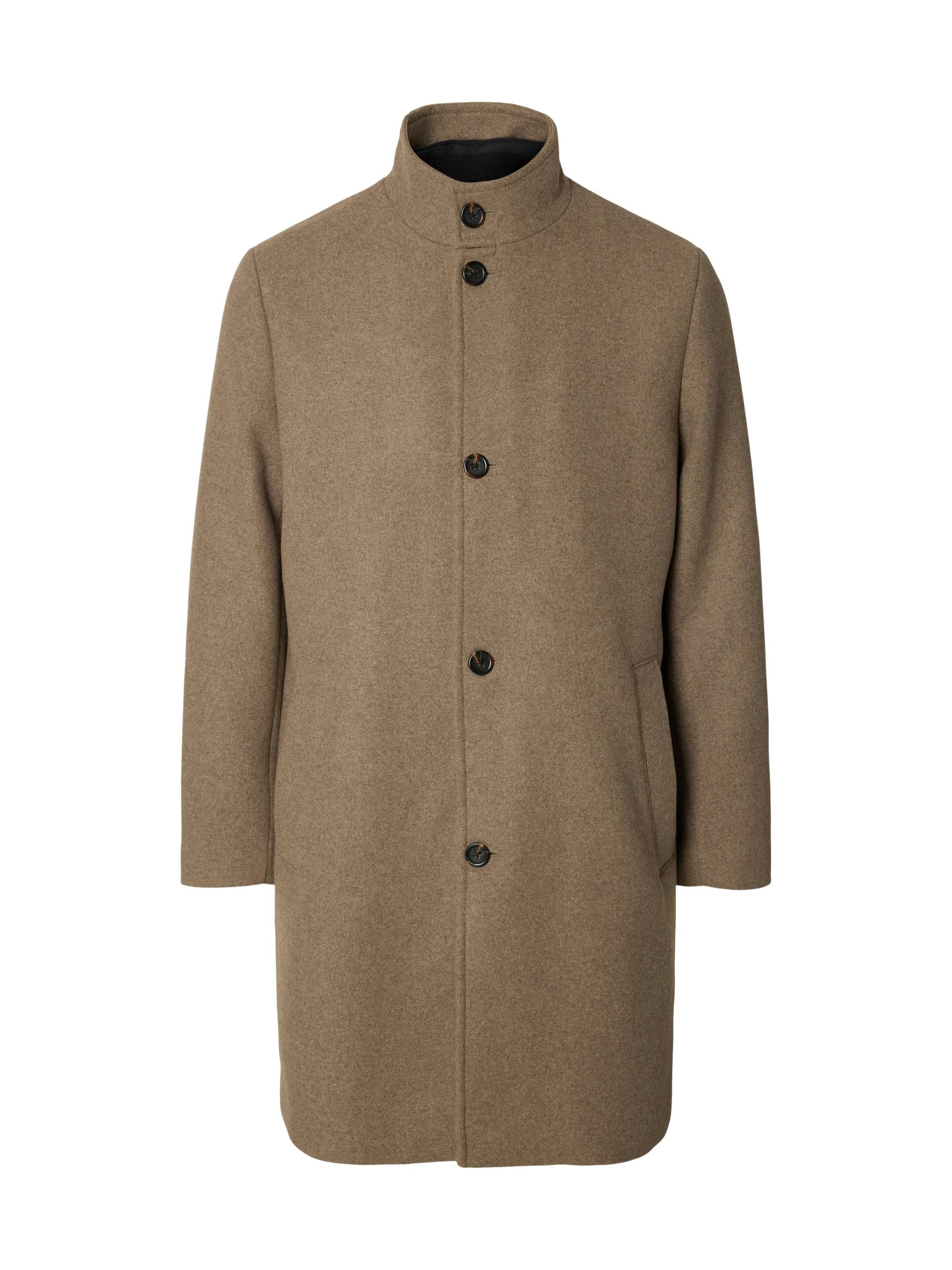 SELECTED HOMME Kurzmantel SLHRAINAR WOOL BLEND COAT NOOS
