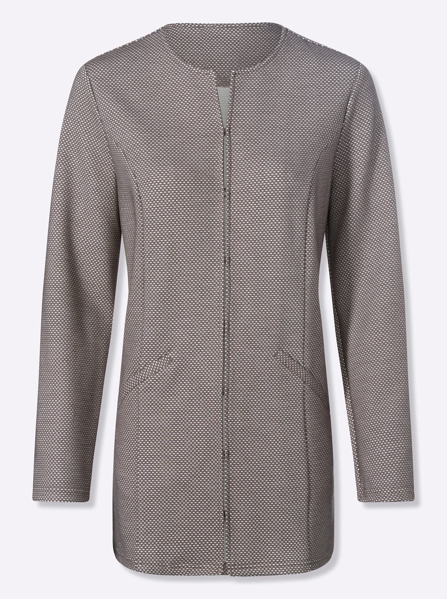 Witt Shirtjacke Shirtjacke Langarm Jersey, Jacquard