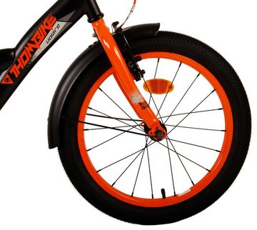 Volare Kinderfahrrad Kinderfahrrad Thombike für Jungen 18 Zoll Kinderrad in Schwarz Orange