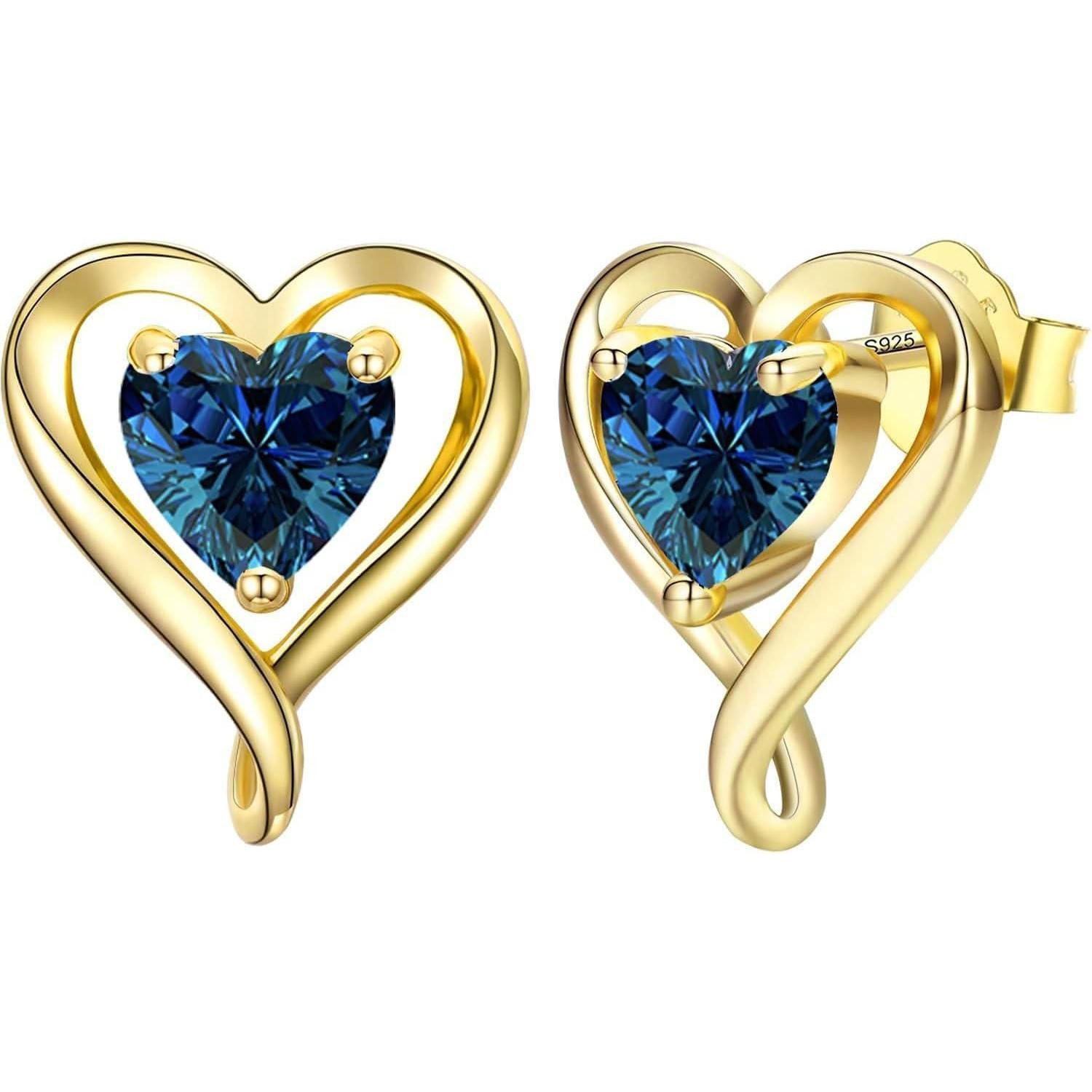 LuxusKollektion Ohrstecker-Set Ohrringe Silber 925 Rosegold Gold Gold 09 September Sterling Silber