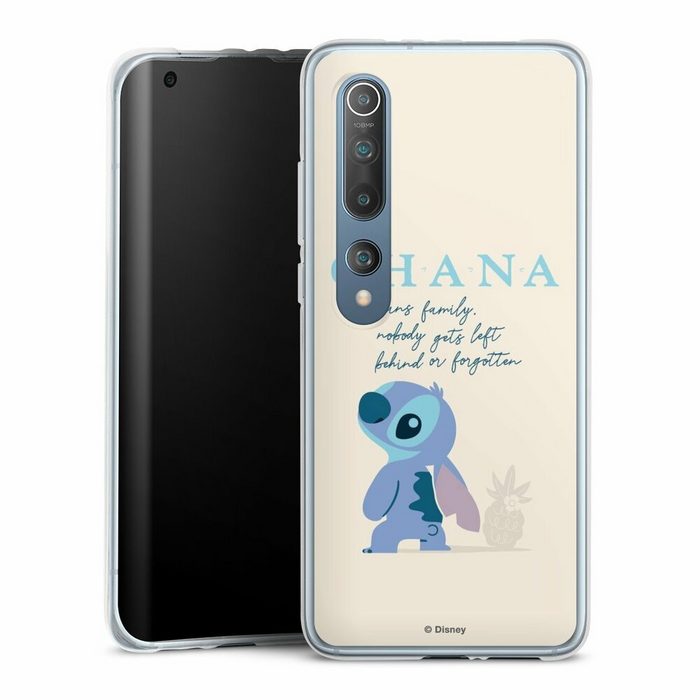 DeinDesign Handyhülle Lilo & Stitch Offizielles Lizenzprodukt Disney Ohana Stitch Xiaomi Mi 10 Silikon Hülle Bumper Case Handy Schutzhülle