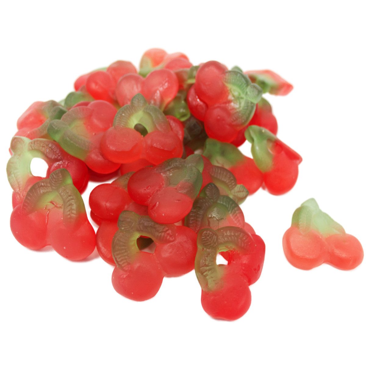 Fruchtgummi Bären & Co. Süßigkeit, Fruchtgummi Doppelkirschen zuckerfrei süß fruchtig weich 300g